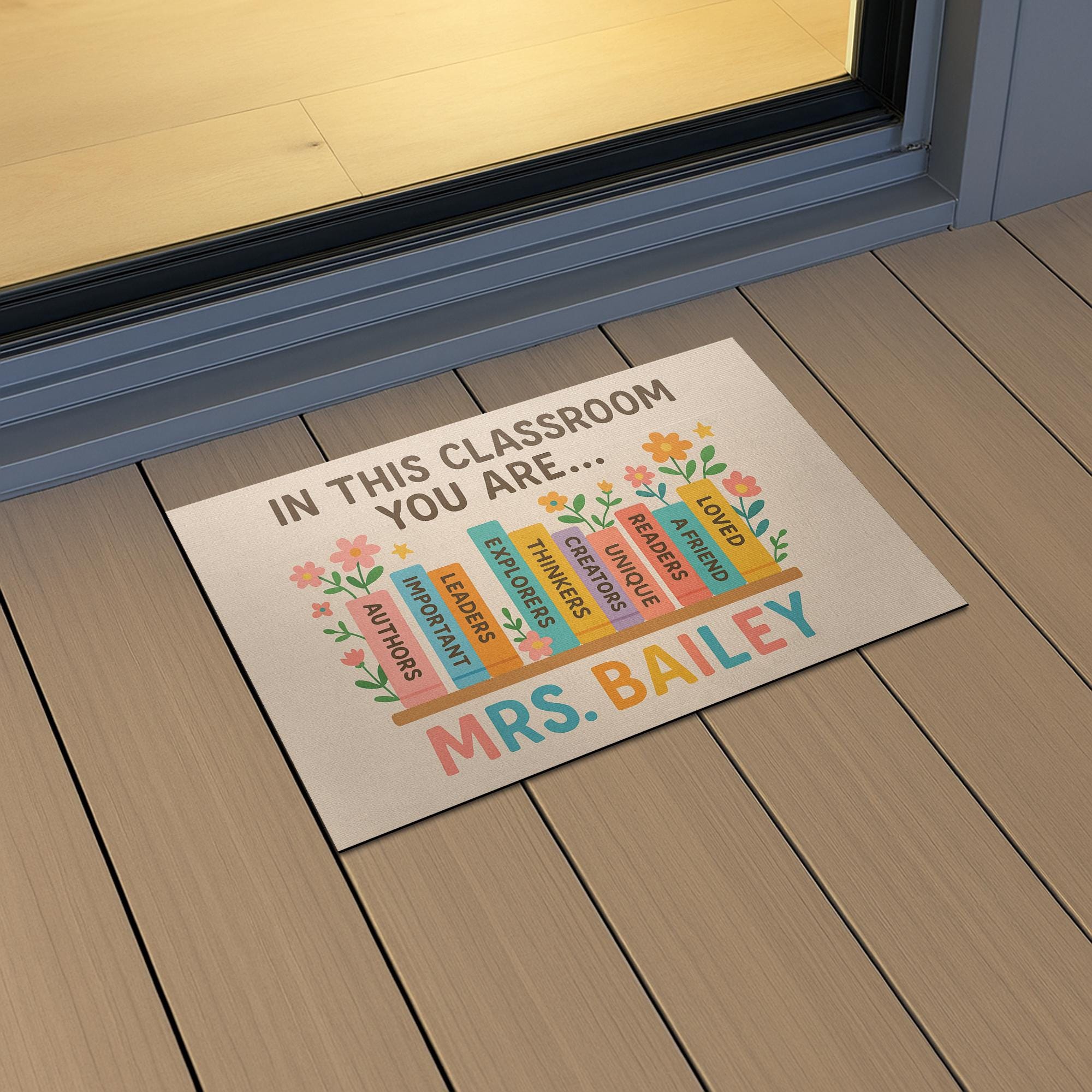In This Classroom You Are Doormat, Teacher Rug, Back to School Entry Mat, Motivational Classroom Decor, Custom Gift, Cute Decor, Cute Class