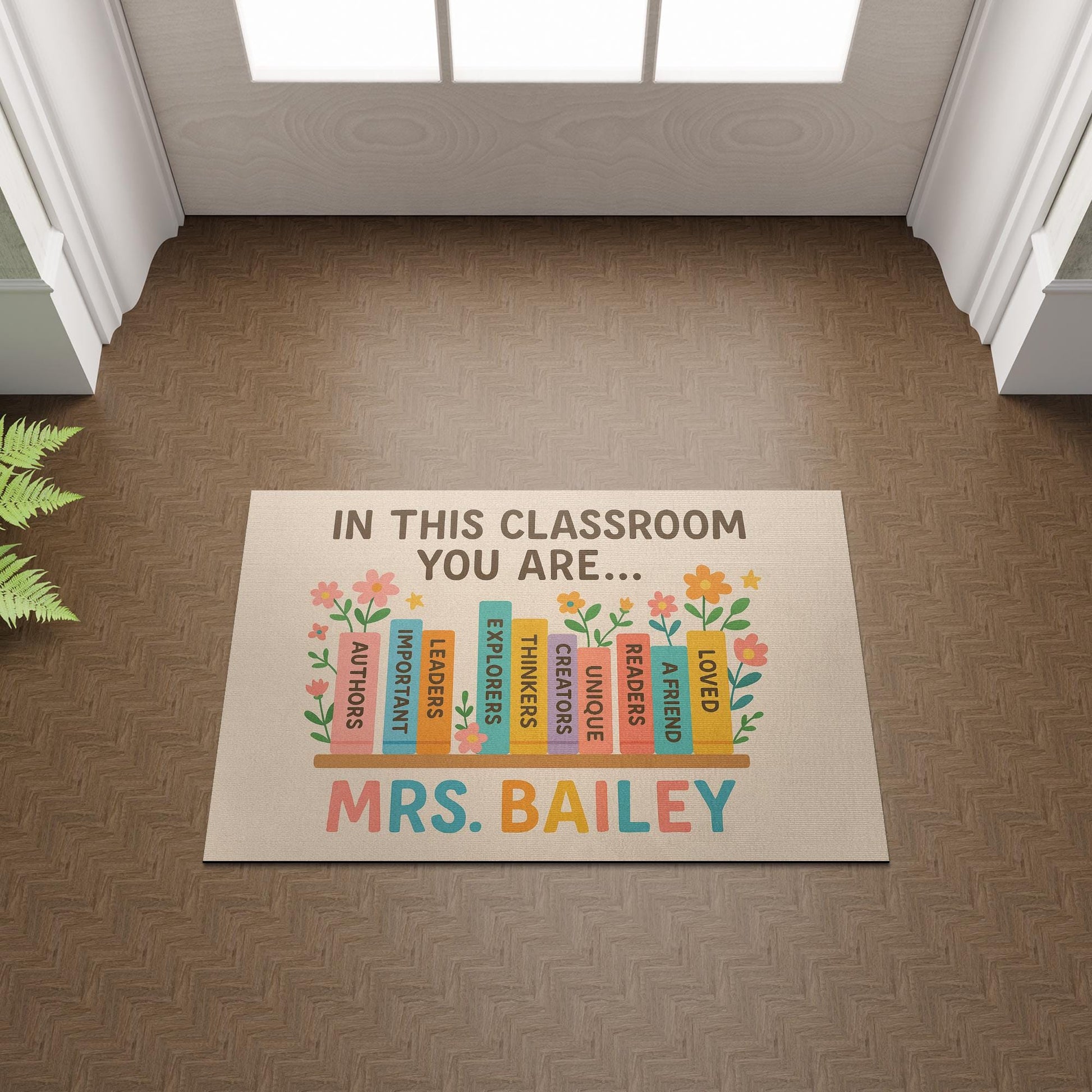 In This Classroom You Are Doormat, Teacher Rug, Back to School Entry Mat, Motivational Classroom Decor, Custom Gift, Cute Decor, Cute Class