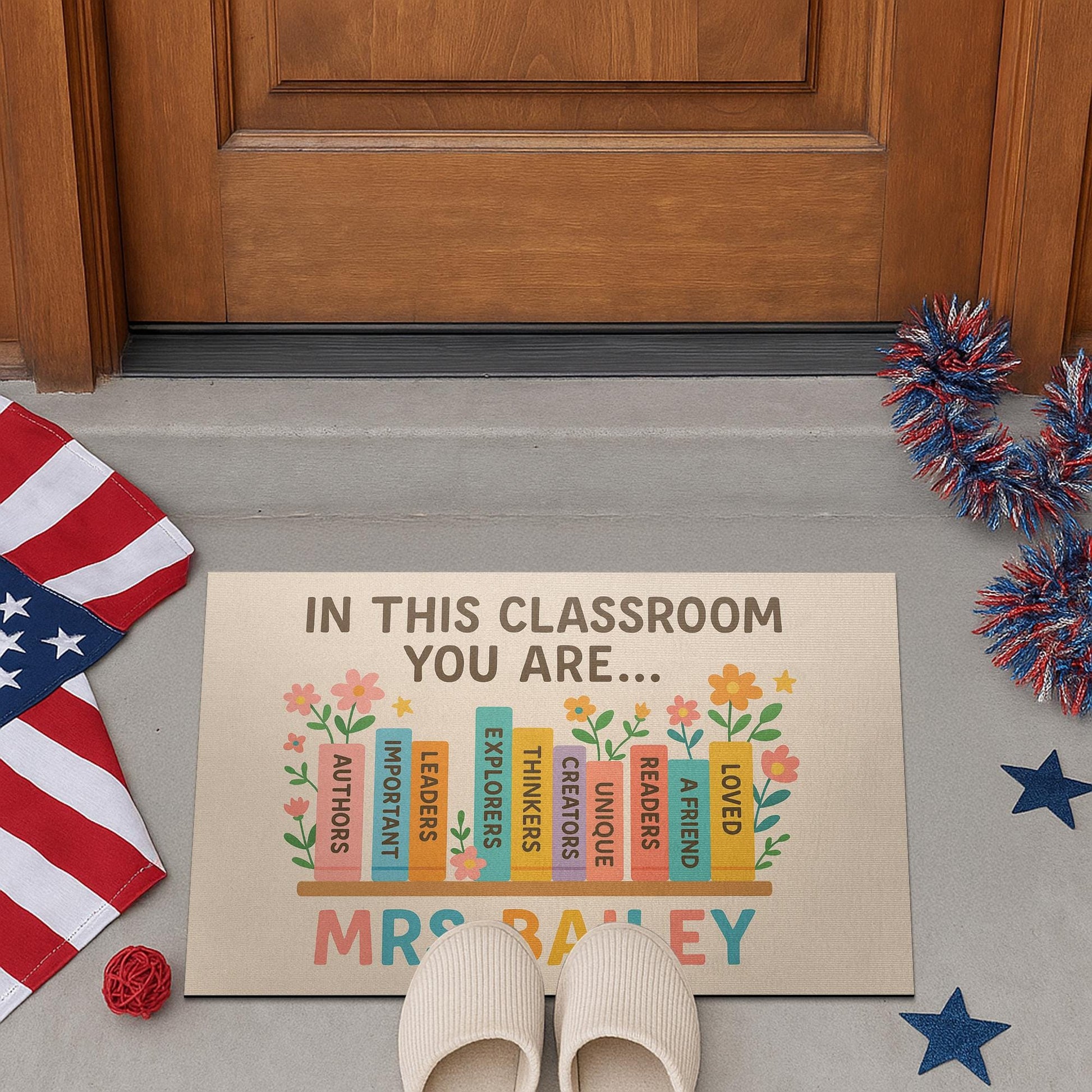In This Classroom You Are Doormat, Teacher Rug, Back to School Entry Mat, Motivational Classroom Decor, Custom Gift, Cute Decor, Cute Class