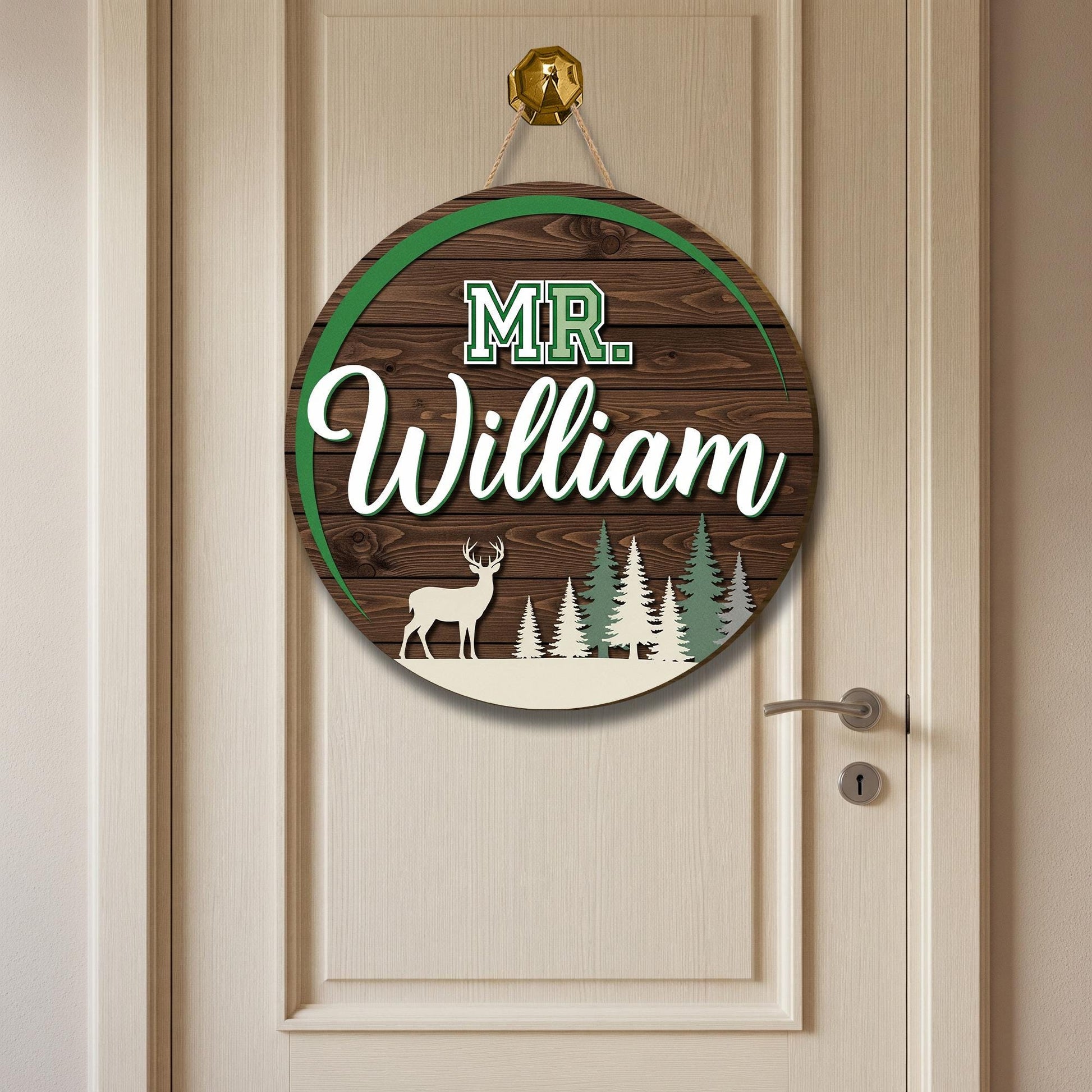Personalized Male Teacher Gifts, 3D Teacher Door Hanger, Wooden Teacher Door Sign, Teacher Appreciation Gift for Men, Male Teacher Gift Idea