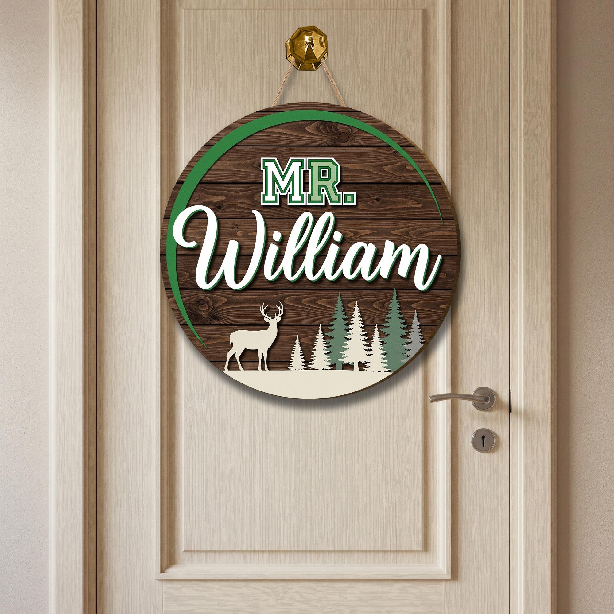 Personalized Male Teacher Gifts, 3D Teacher Door Hanger, Wooden Teacher Door Sign, Teacher Appreciation Gift for Men, Male Teacher Gift Idea
