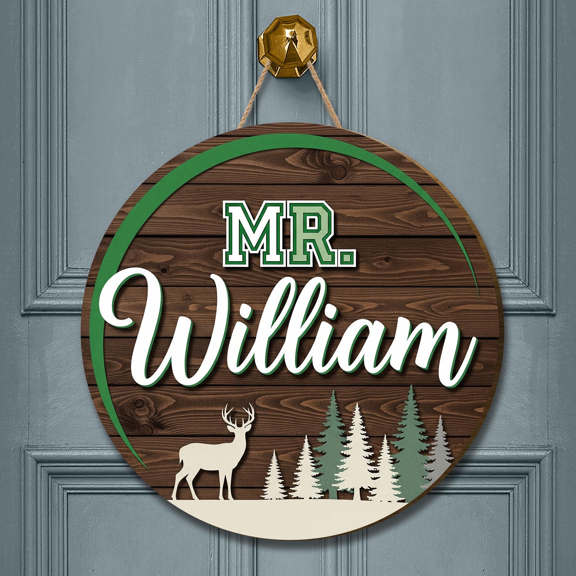 Personalized Male Teacher Gifts, 3D Teacher Door Hanger, Wooden Teacher Door Sign, Teacher Appreciation Gift for Men, Male Teacher Gift Idea