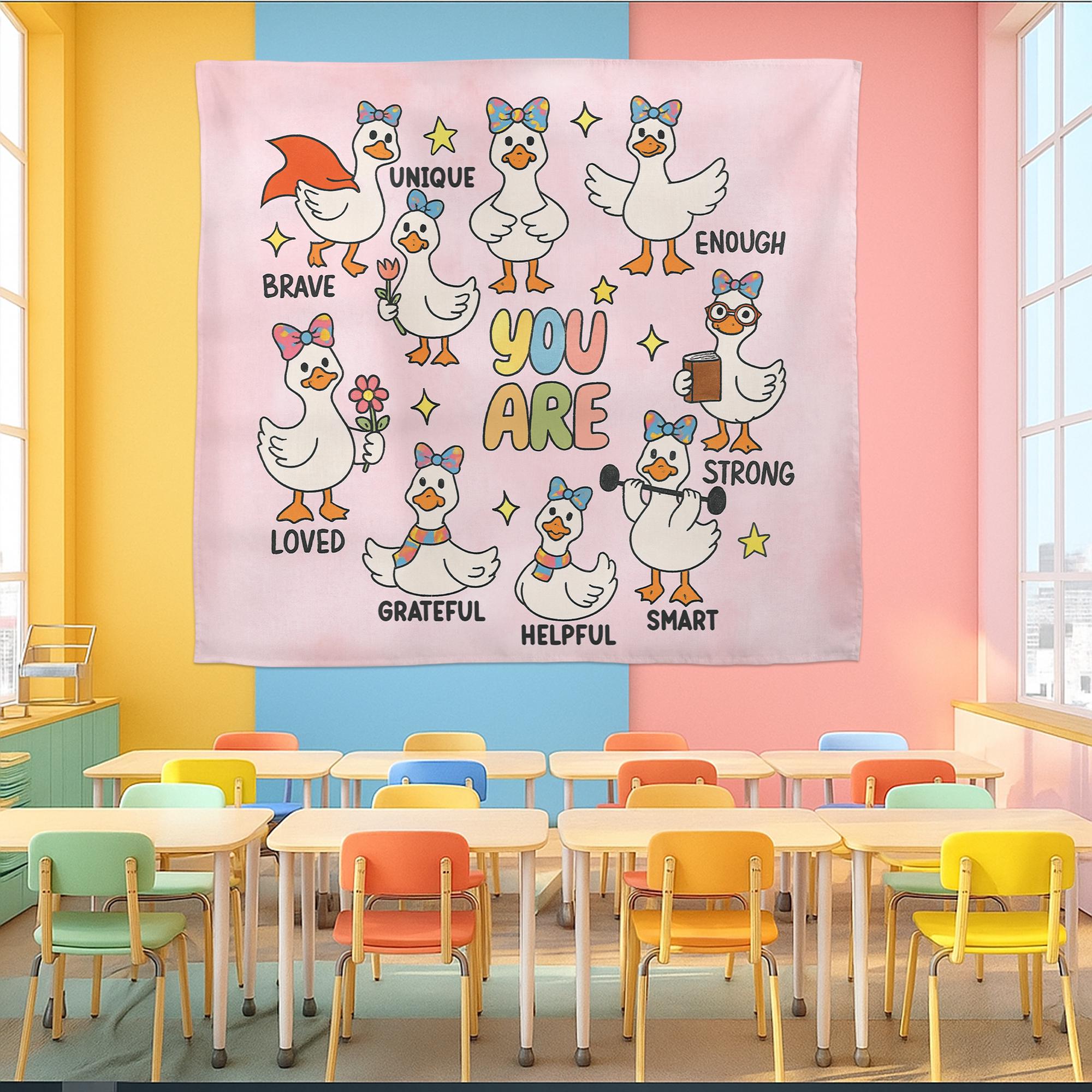 You Are Goose Wall Art – Positive Affirmation Poster for Classroom, Preschool, Daycare, or Kids Room | Cute Motivational Teacher Decor