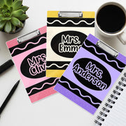 Personalized Teacher Clipboard, Custom Name Clipboard, Glitter Clipboard for Women, Cute Office Supplies, Teacher Appreciation Gift