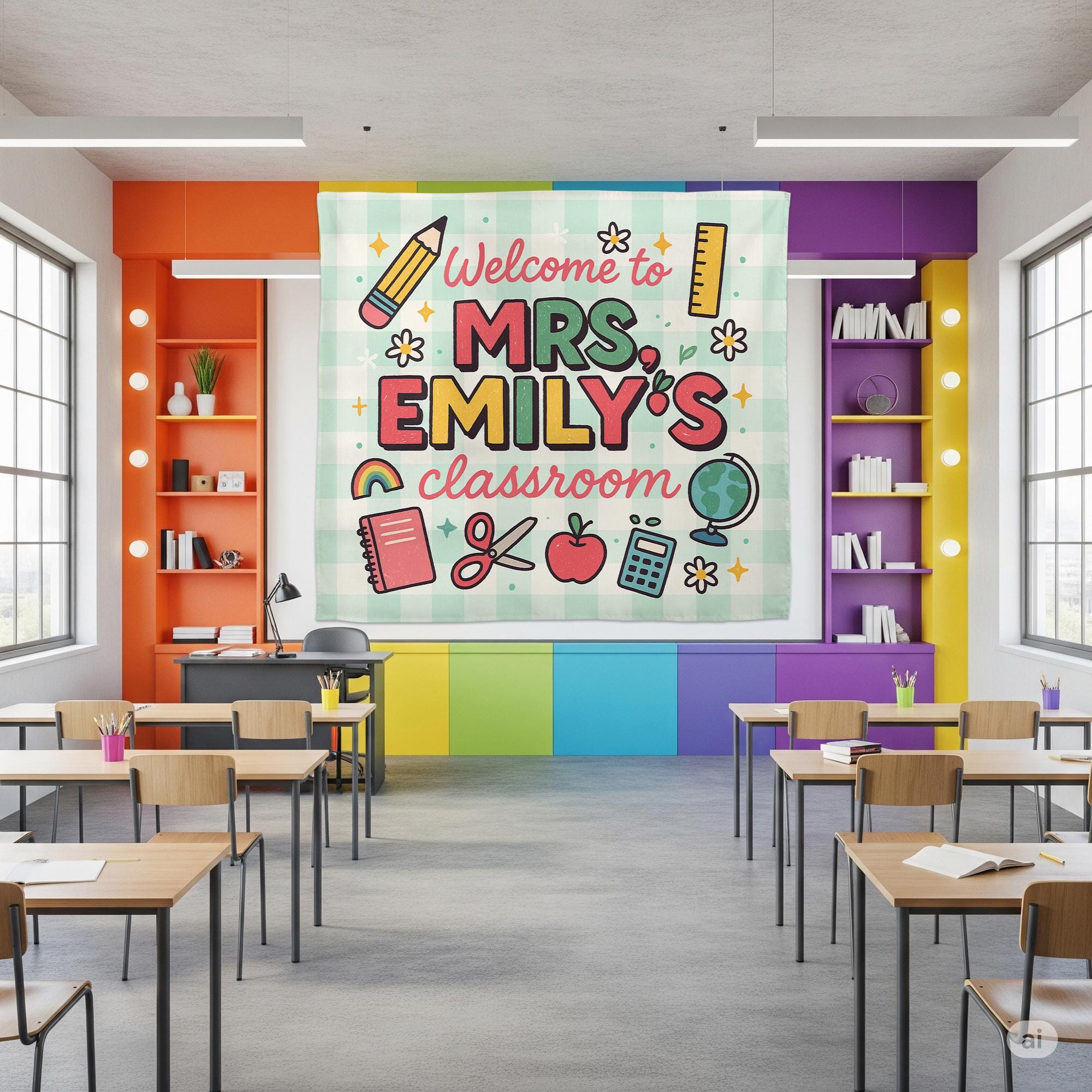 We Are All Different School Banner, Ocean Theme Classroom Tapestry, Diversity Wall Decor, Teacher Inclusion Poster, Back to School Sign