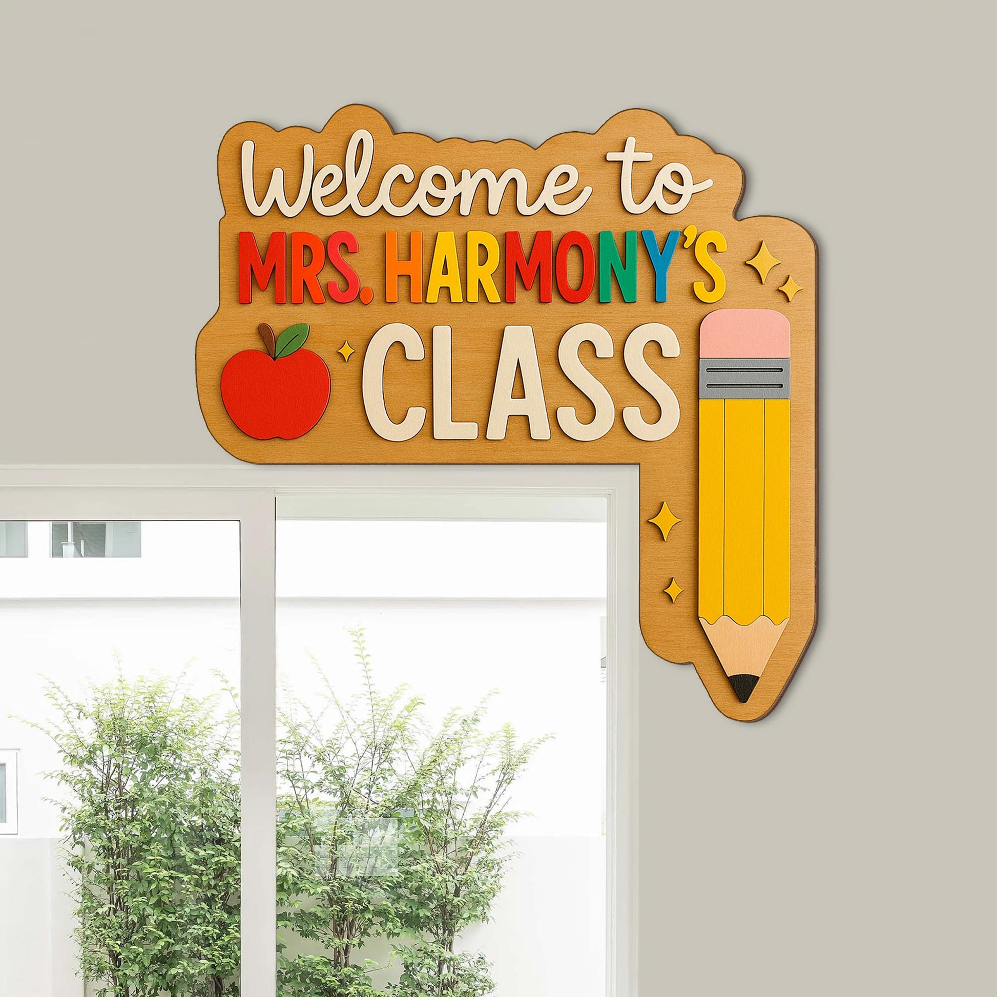 Custom Teacher Classroom Door Sign | Welcome Corner Name Plaque | Back to School Teacher Gift | Personalized Classroom Decor