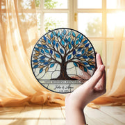 30th Anniversary Glass suncatcher Gift, Custom Tree of Life Suncatcher, Personalized Wedding Anniversary Gift for Parents or Couple