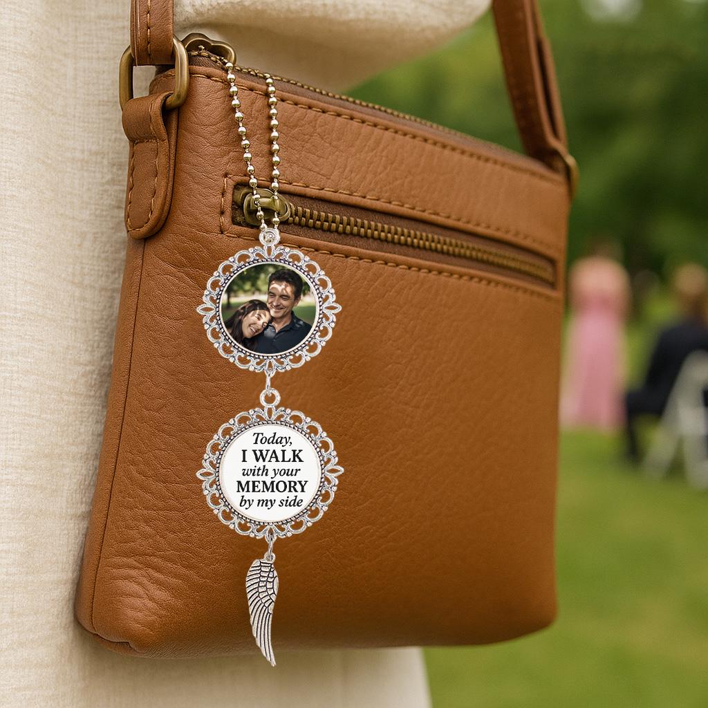 Personalized Memorial Charm – Custom Photo & Quote Keepsake - Bouquet Wedding Charm – Memory Charm for Bride, Groom, Gifts Idea