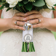 Personalized Memorial Charm – Custom Photo & Quote Keepsake - Bouquet Wedding Charm – Memory Charm for Bride, Groom, Gifts Idea