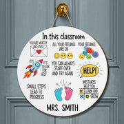 Personalized Teacher Sign, Teacher Door Sign, Classroom Door Hanger, Back To School Sign Gift, Special Education Welcome Sign, SPED Sign