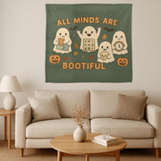 All Minds Are Bootiful Tapestry | Inclusive Halloween Classroom Decor | Neurodiversity Ghost Wall Banner | Cute Fall Teacher Wall Hanging
