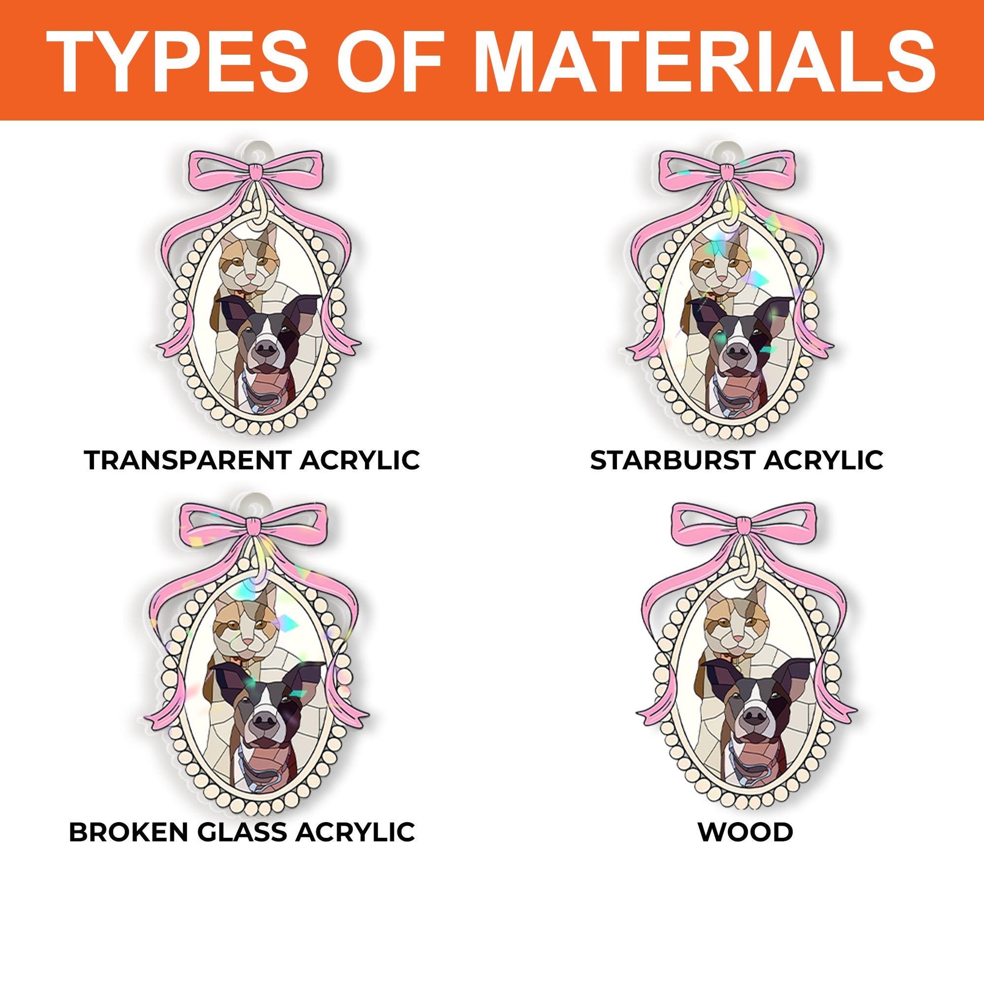 Custom Pet Portrait Earrings – Personalized Cat & Dog Face Jewelry with Pink Bow Frame – Unique Gift for Pet Lovers and Fur Moms