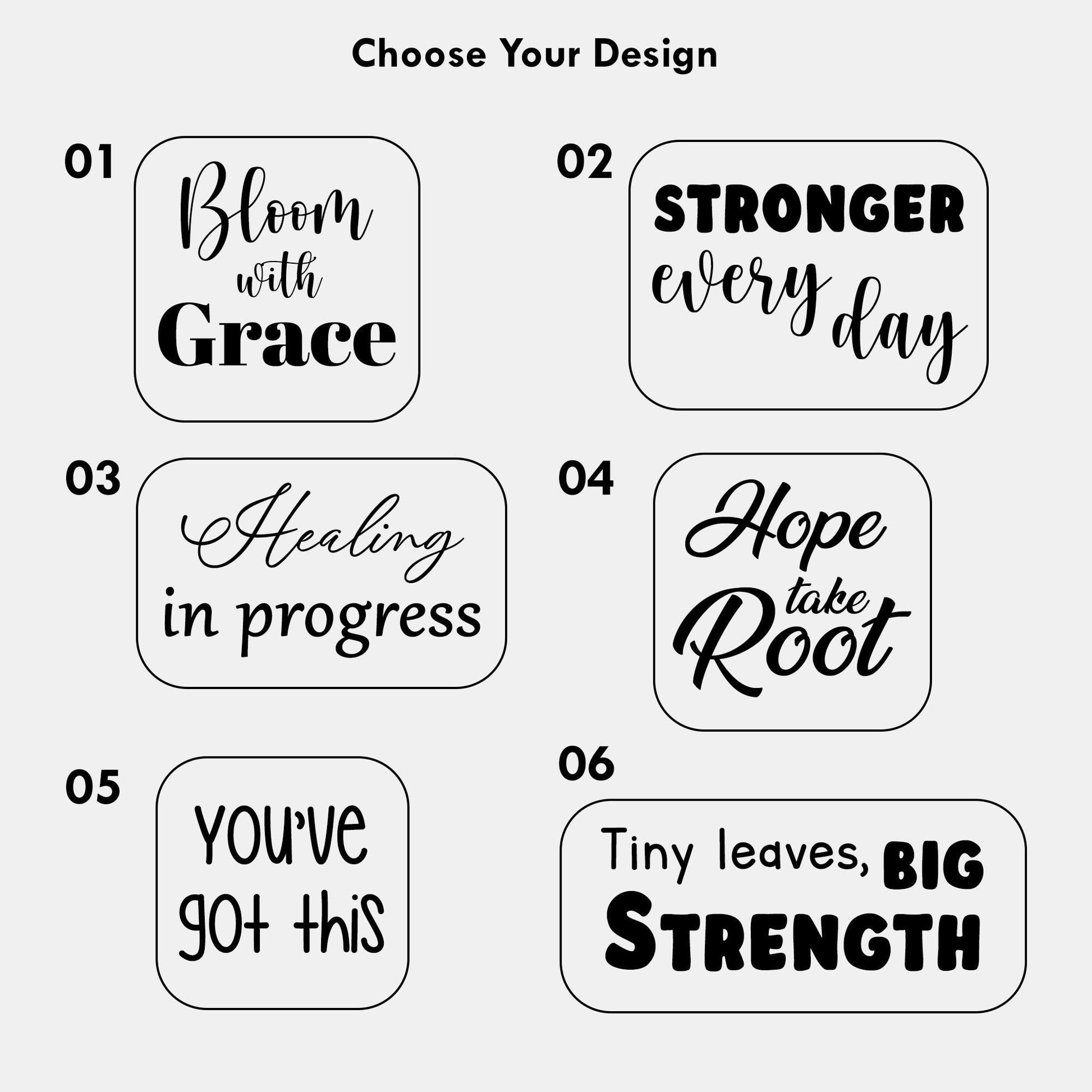 Cancer Awareness Plant Pot with Plant Marker – Support Gift, Survivor Encouragement, Healing Potted Plant for Strength