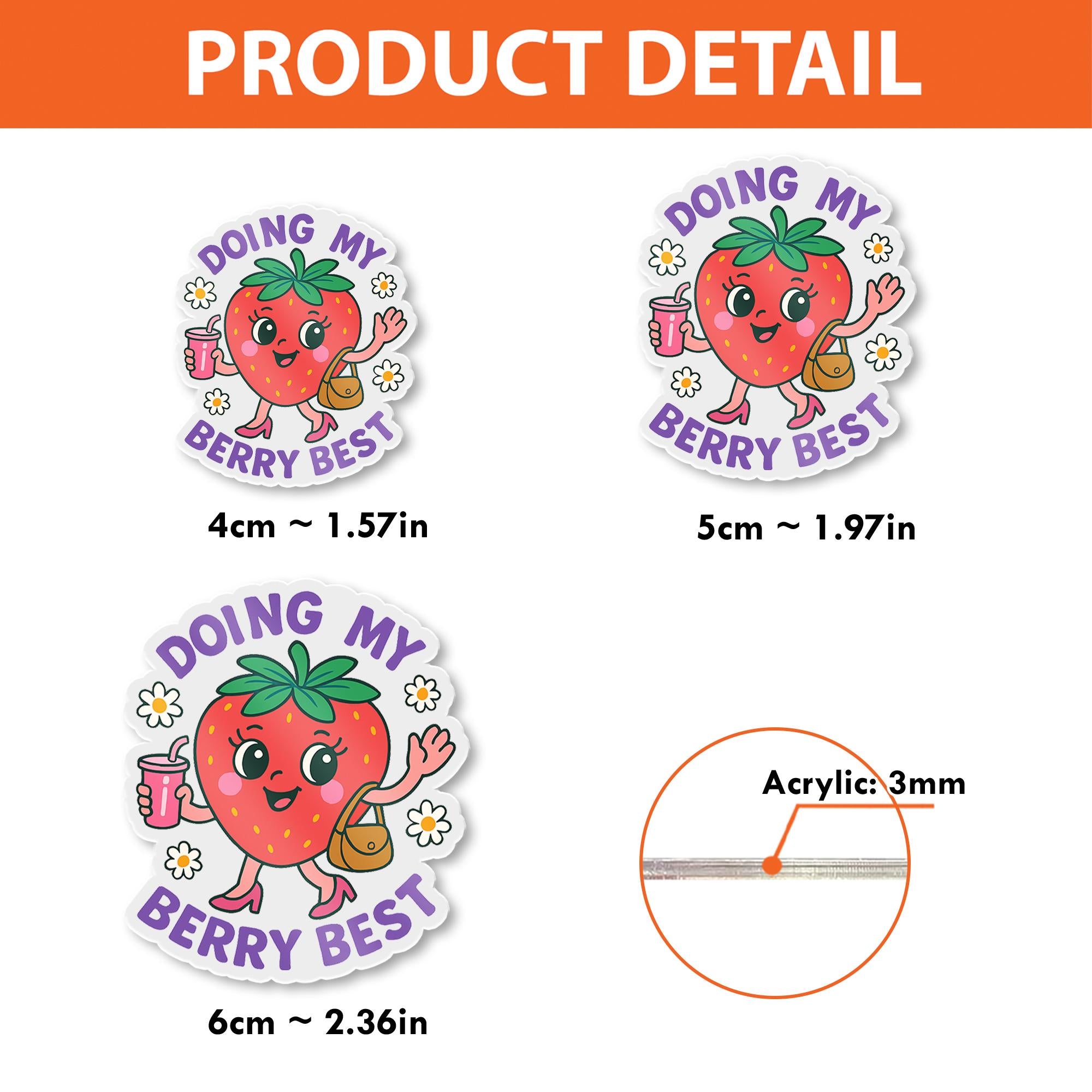 Doing My Berry Best Badge Reel, Cute Strawberry Nurse ID Clip, Fun Retractable Badge Holder, Medical Gift for Healthcare Worker
