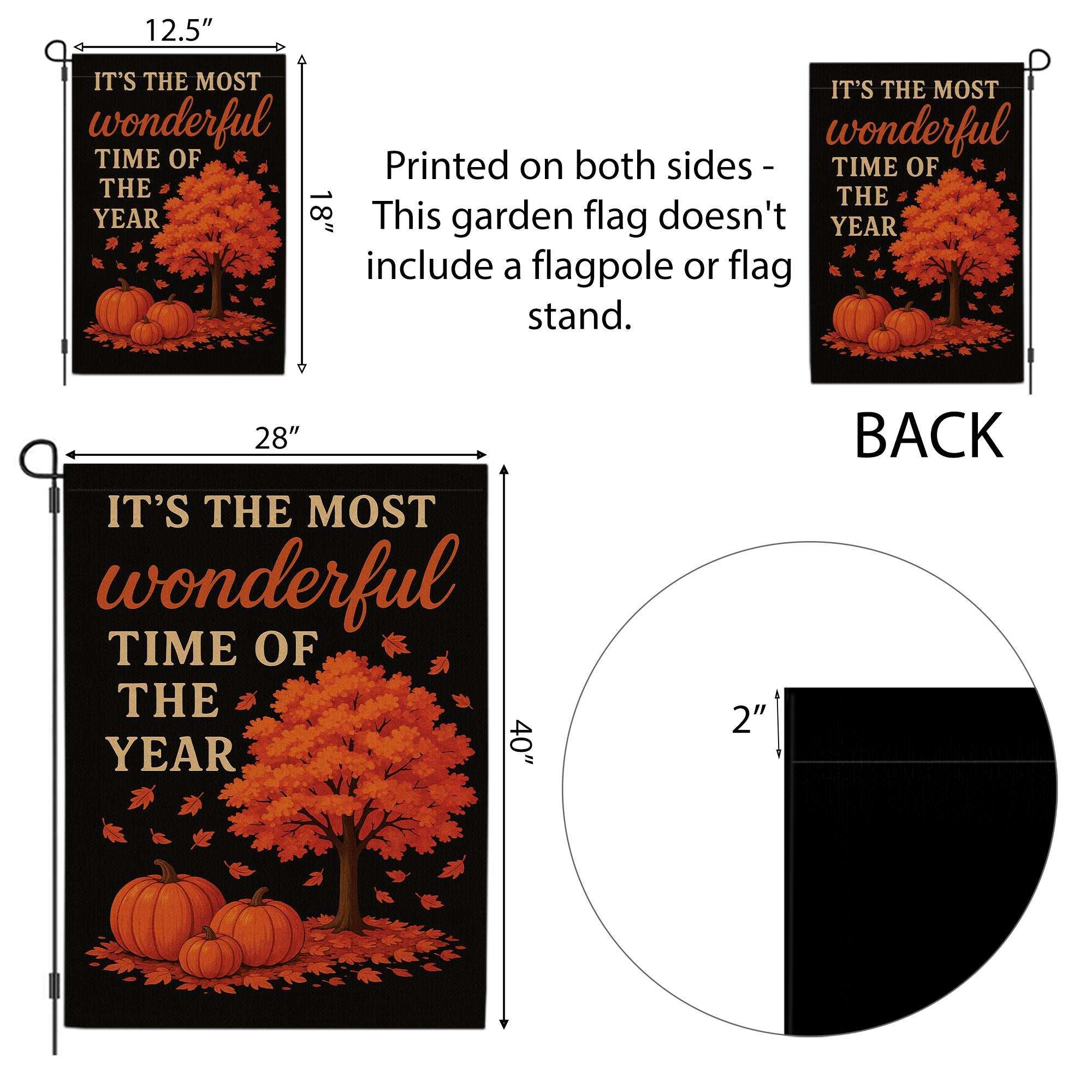Season of the Witch Garden Flag , Spooky Fall Outdoor Yard Banner, Witchy Halloween Decor, Season Witch Flag, Halloween Flag