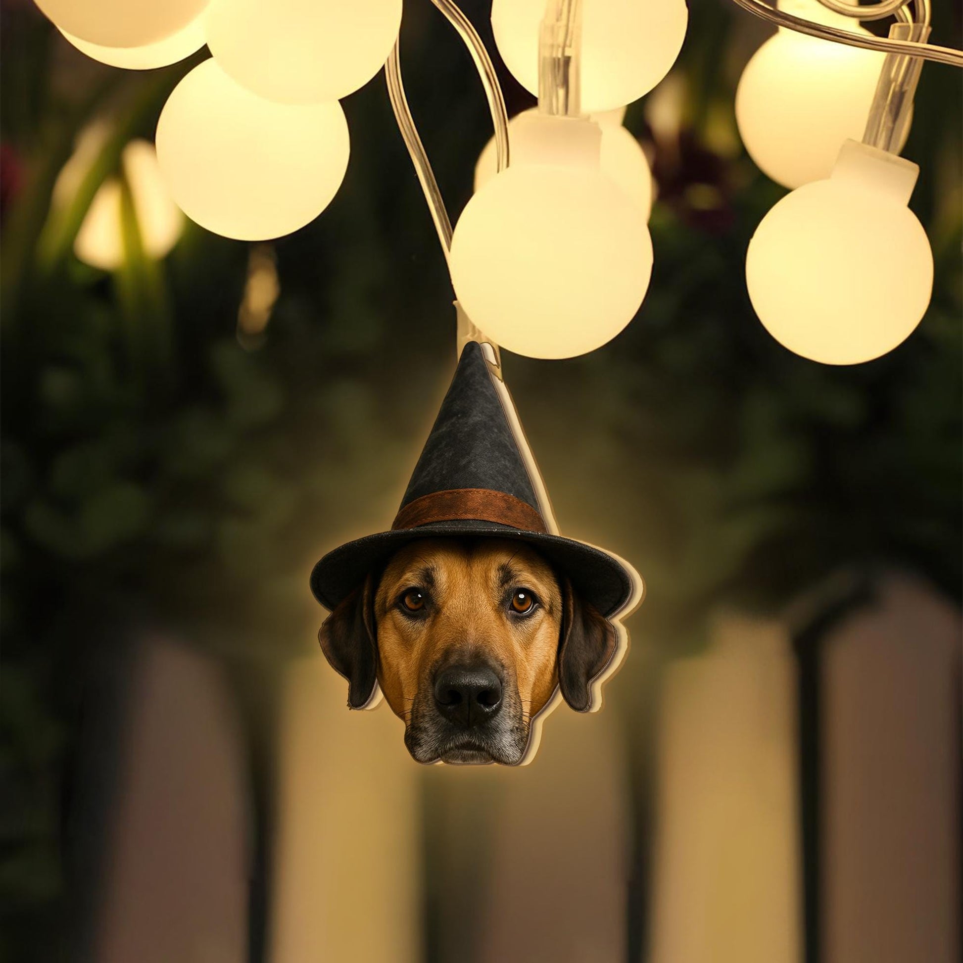 Custom Pet Face String Lights – Halloween Cat Dog Decor – Personalized Pet Photo Fairy Lights – Funny Pet Gift for Dog or Cat Lovers