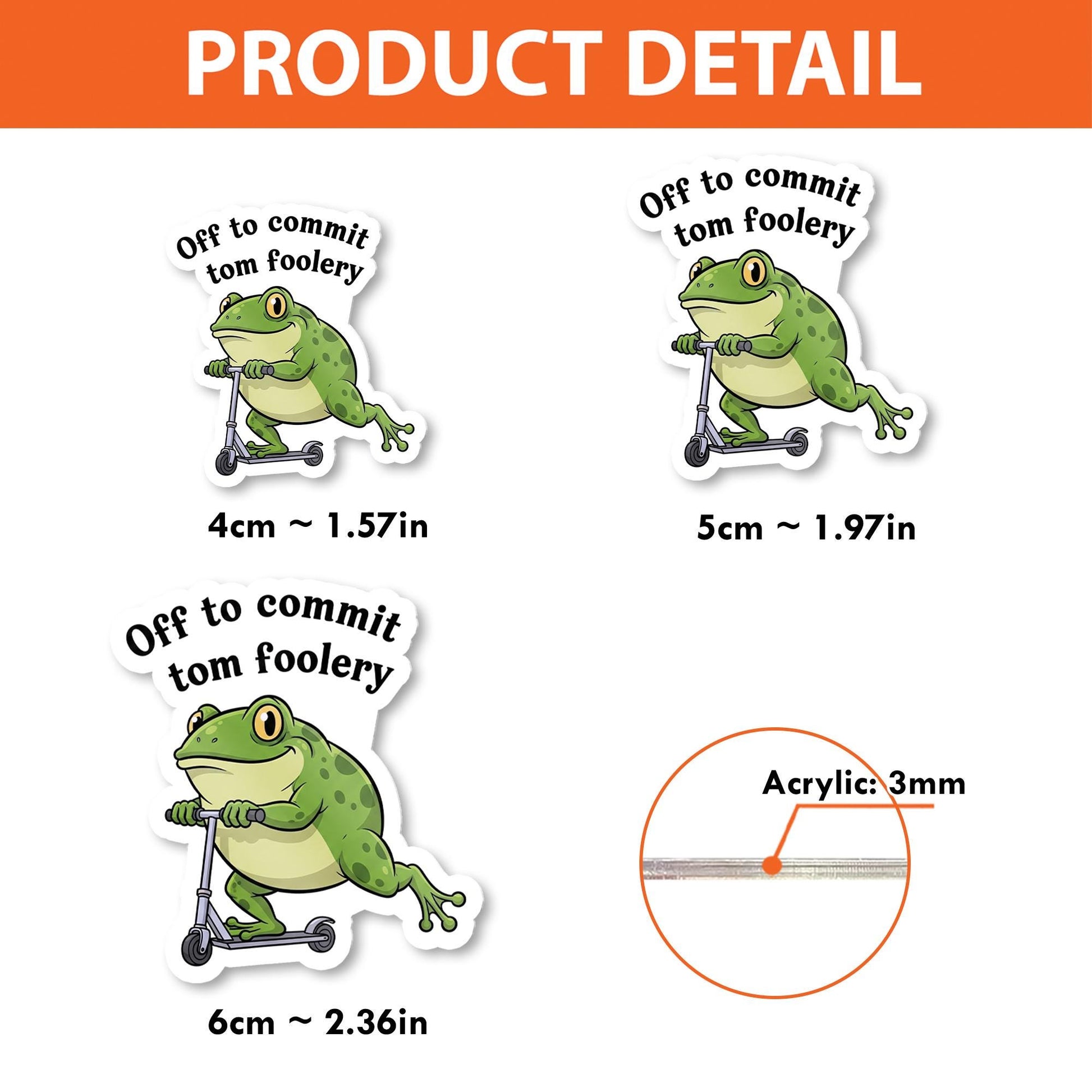 Funny Frog Badge Reel, Off to Commit Tom Foolery ID Clip, Quirky Nurse Badge, Scooter Frog Badge Holder, Vet Tech Gift Idea