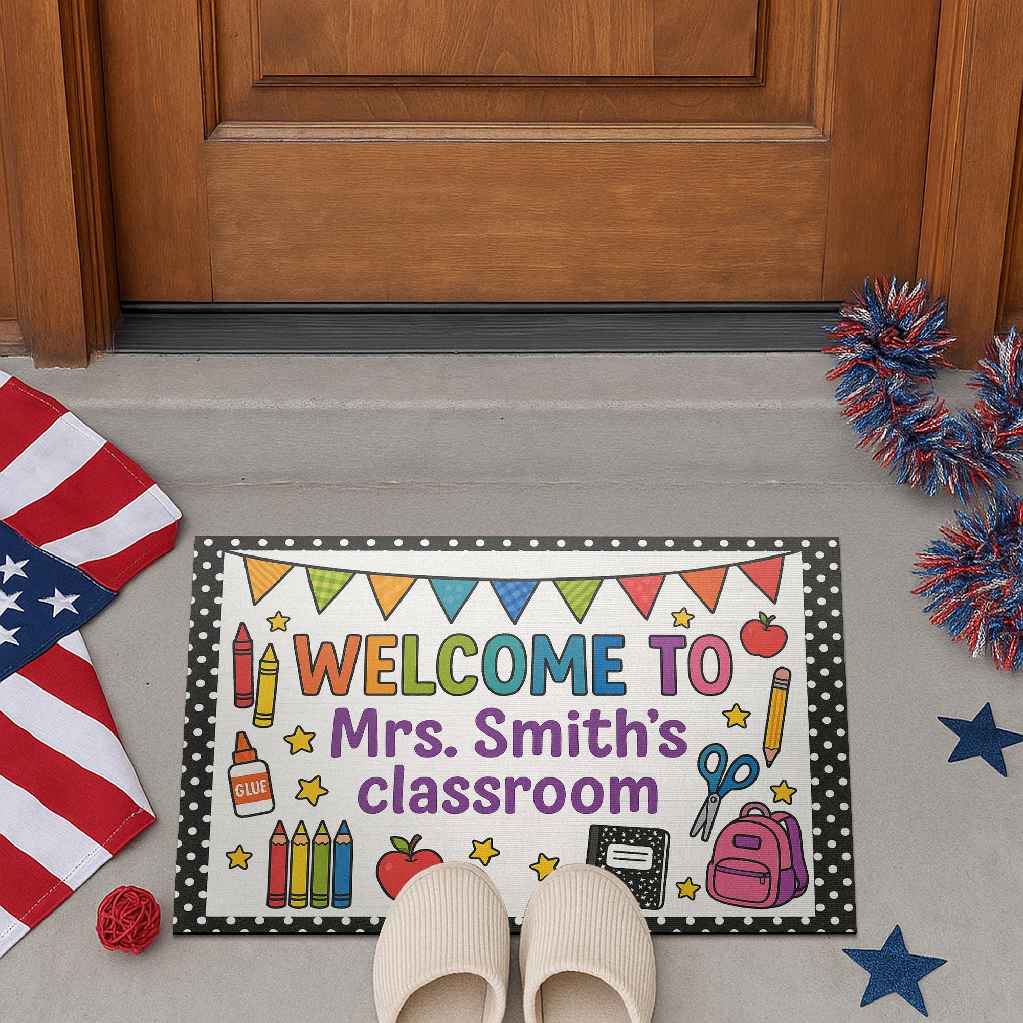 Welcome to Classroom Doormat, Back to School Rug, Teacher Entry Mat, Cute Classroom Decor, Personalized Door Mat, Cute Decor