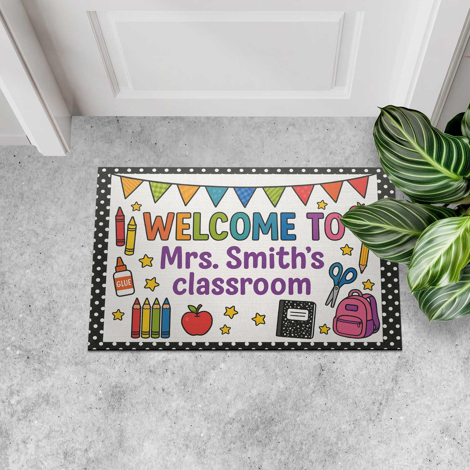 Welcome to Classroom Doormat, Back to School Rug, Teacher Entry Mat, Cute Classroom Decor, Personalized Door Mat, Cute Decor