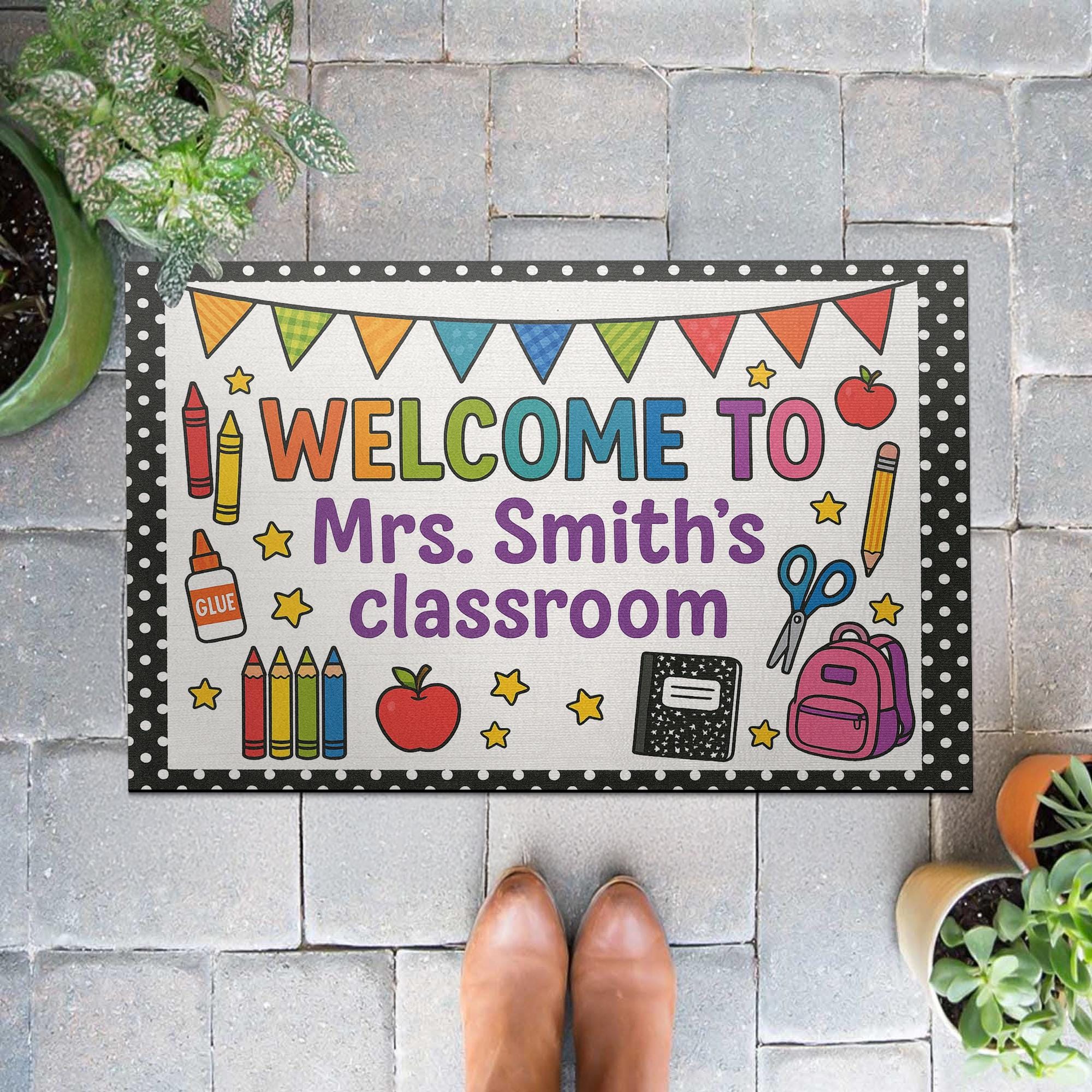 Welcome to Classroom Doormat, Back to School Rug, Teacher Entry Mat, Cute Classroom Decor, Personalized Door Mat, Cute Decor