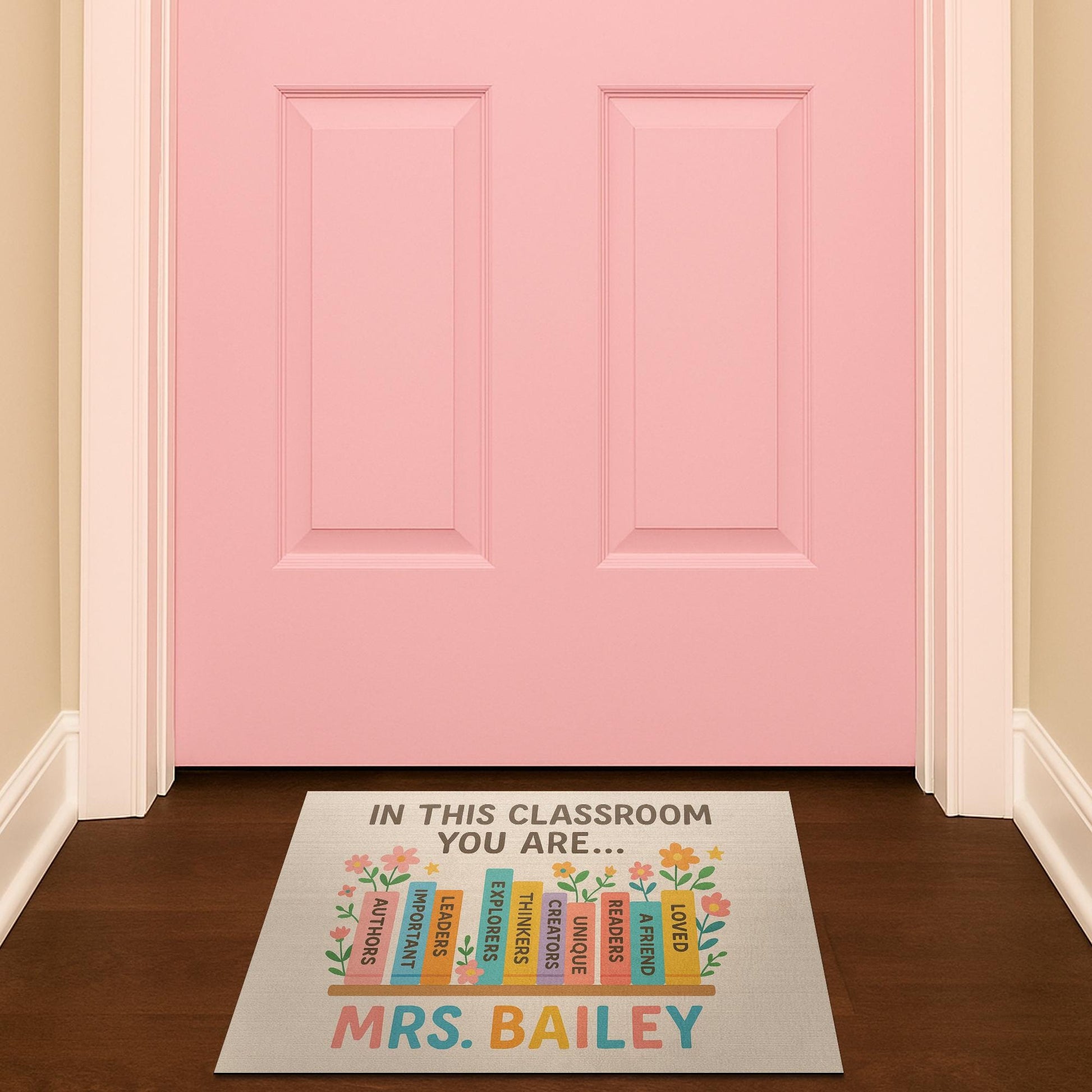 In This Classroom You Are Doormat, Teacher Rug, Back to School Entry Mat, Motivational Classroom Decor, Custom Gift, Cute Decor, Cute Class