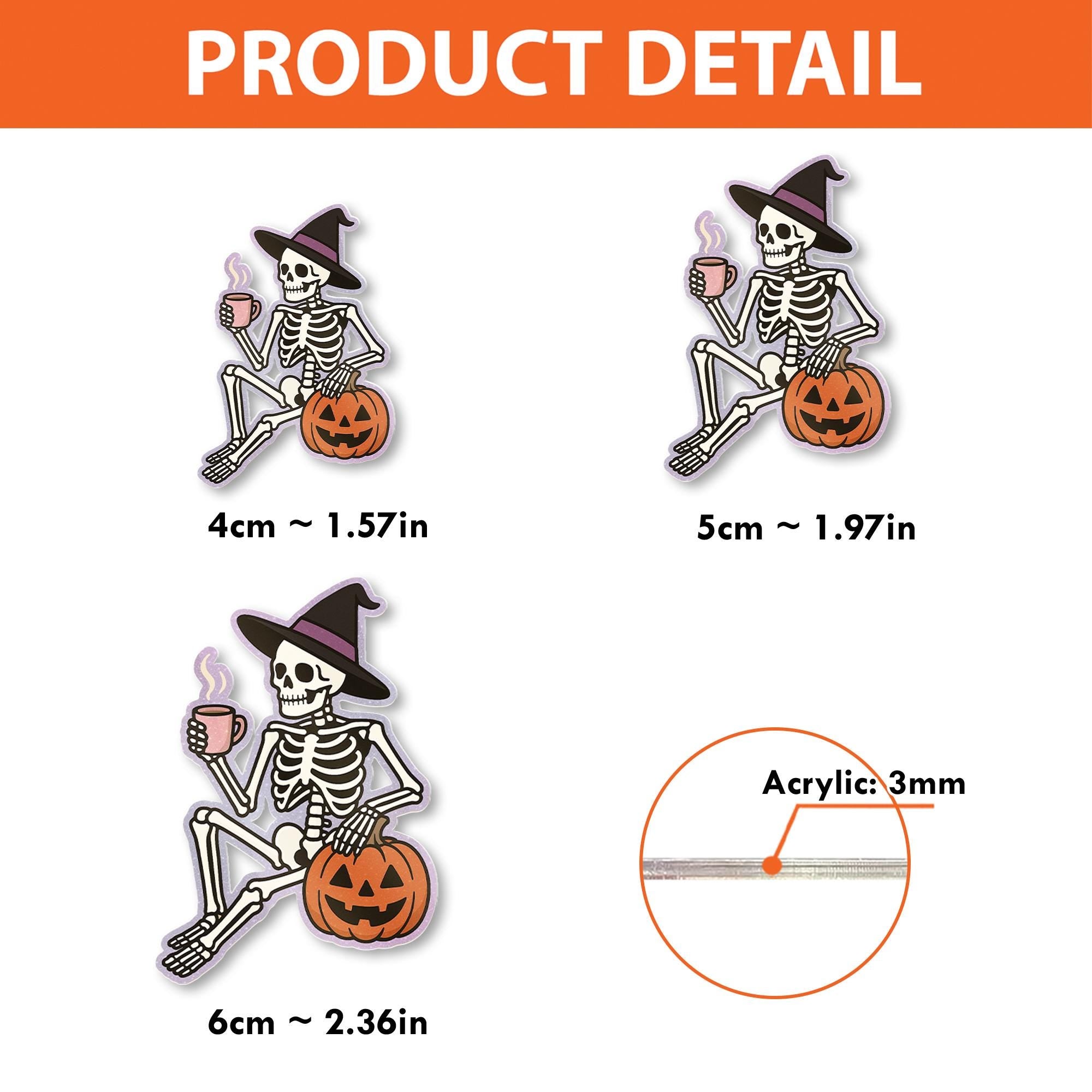 Witch Skeleton Badge Reel, Halloween Coffee ID Holder, Cute Fall Badge Clip, Pumpkin Nurse Gift, Funny Medical Badge Accessory