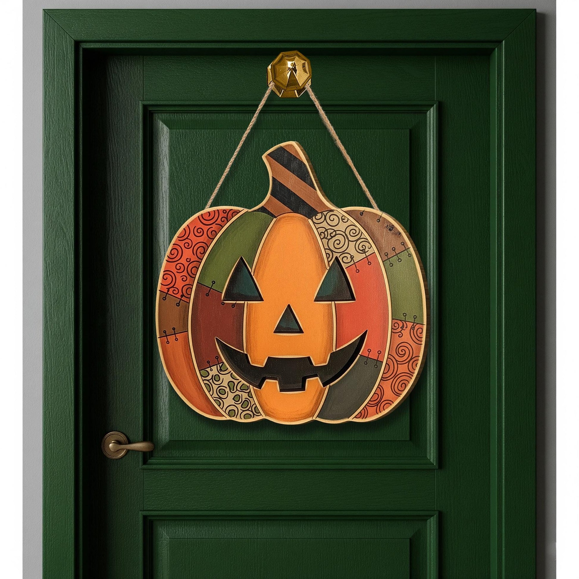 Rustic Pumpkin Halloween Wooden Sign , Jack-o-Lantern Porch Sign, Fall Door Decor, Autumn Home Decor