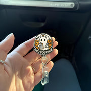 Boo Boo Crew Badge Reel, Ghost Nurse ID Holder, Halloween RN Clip, Cute Medical Badge, Spooky Hospital Accessory, Nurse Gift Idea