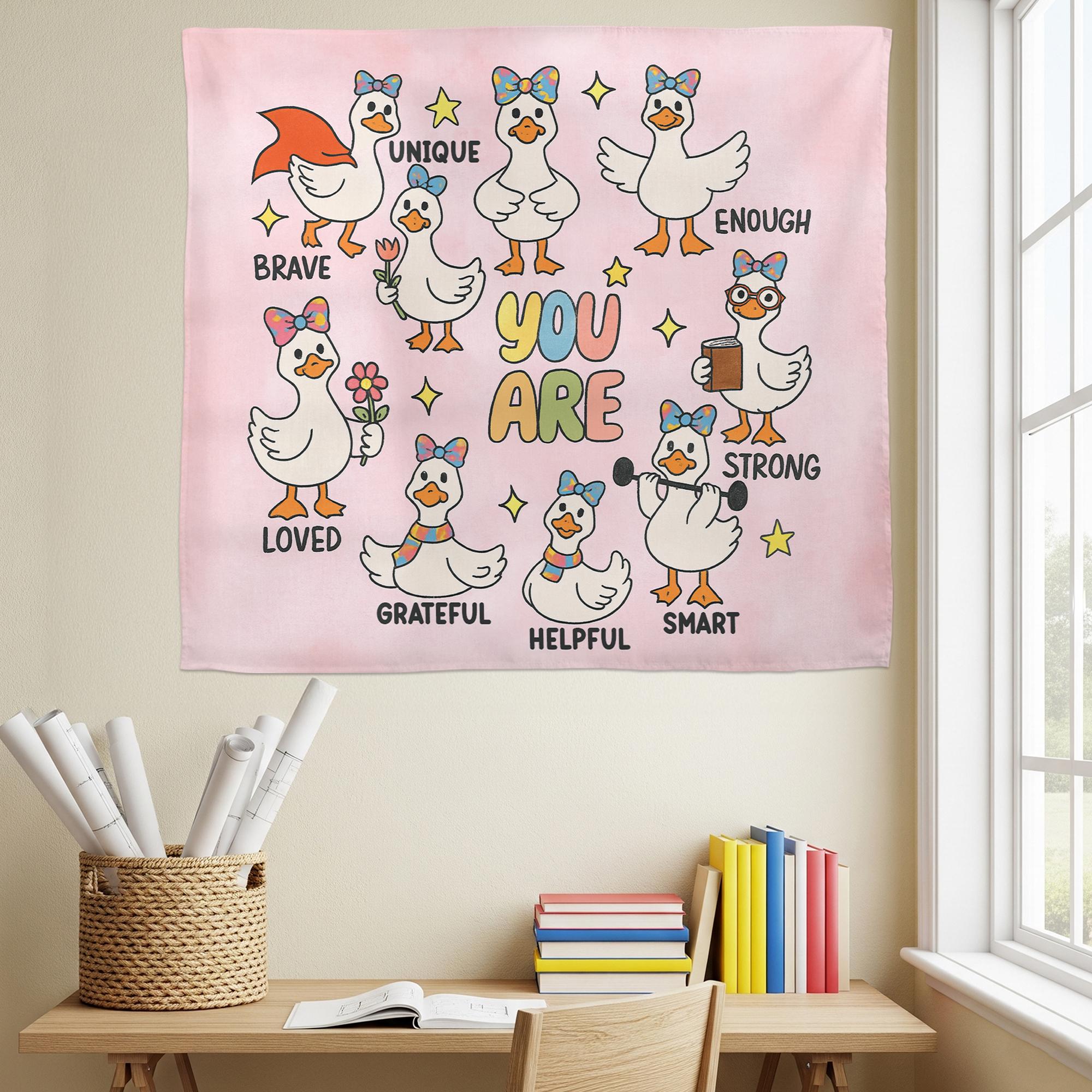 You Are Goose Wall Art – Positive Affirmation Poster for Classroom, Preschool, Daycare, or Kids Room | Cute Motivational Teacher Decor