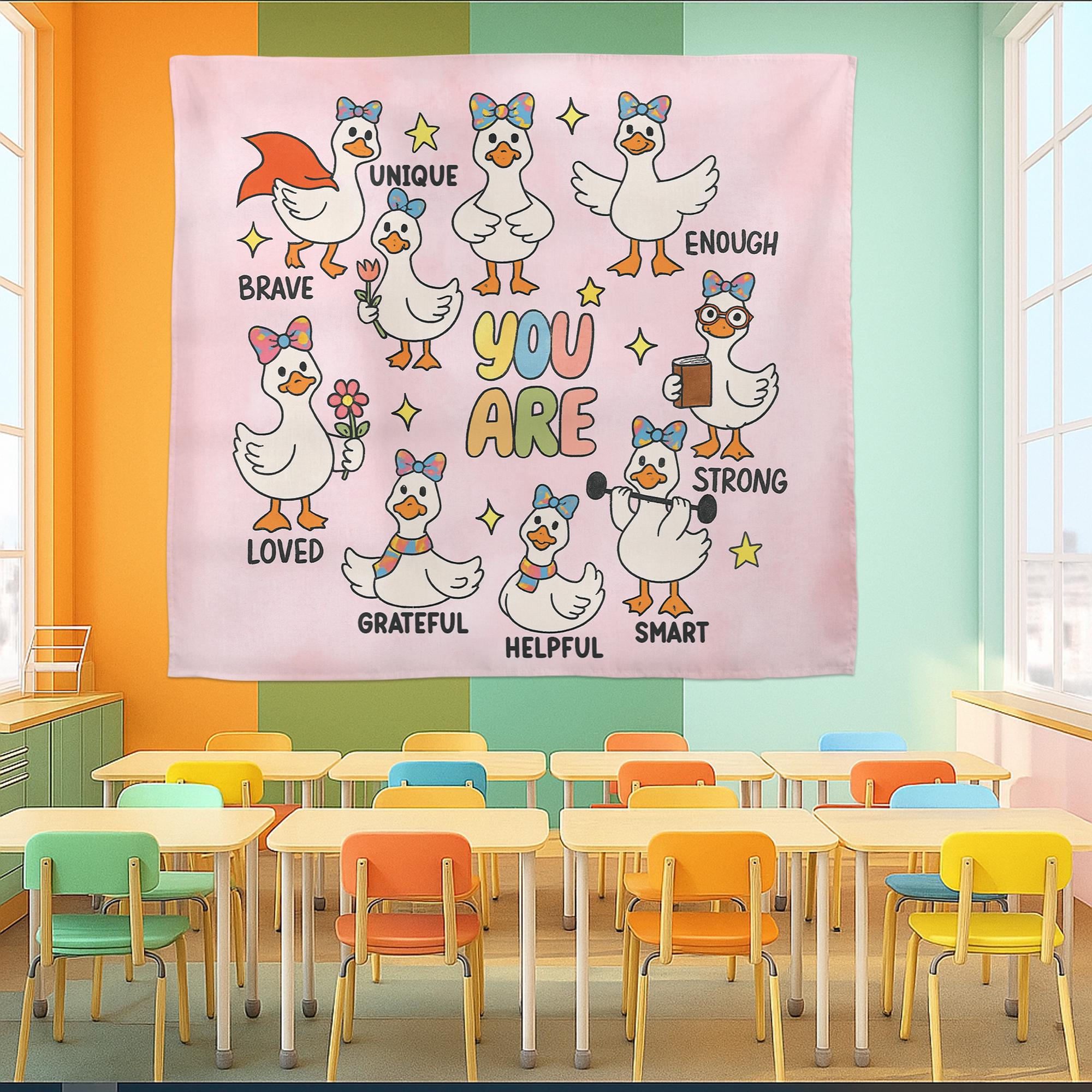 You Are Goose Wall Art – Positive Affirmation Poster for Classroom, Preschool, Daycare, or Kids Room | Cute Motivational Teacher Decor