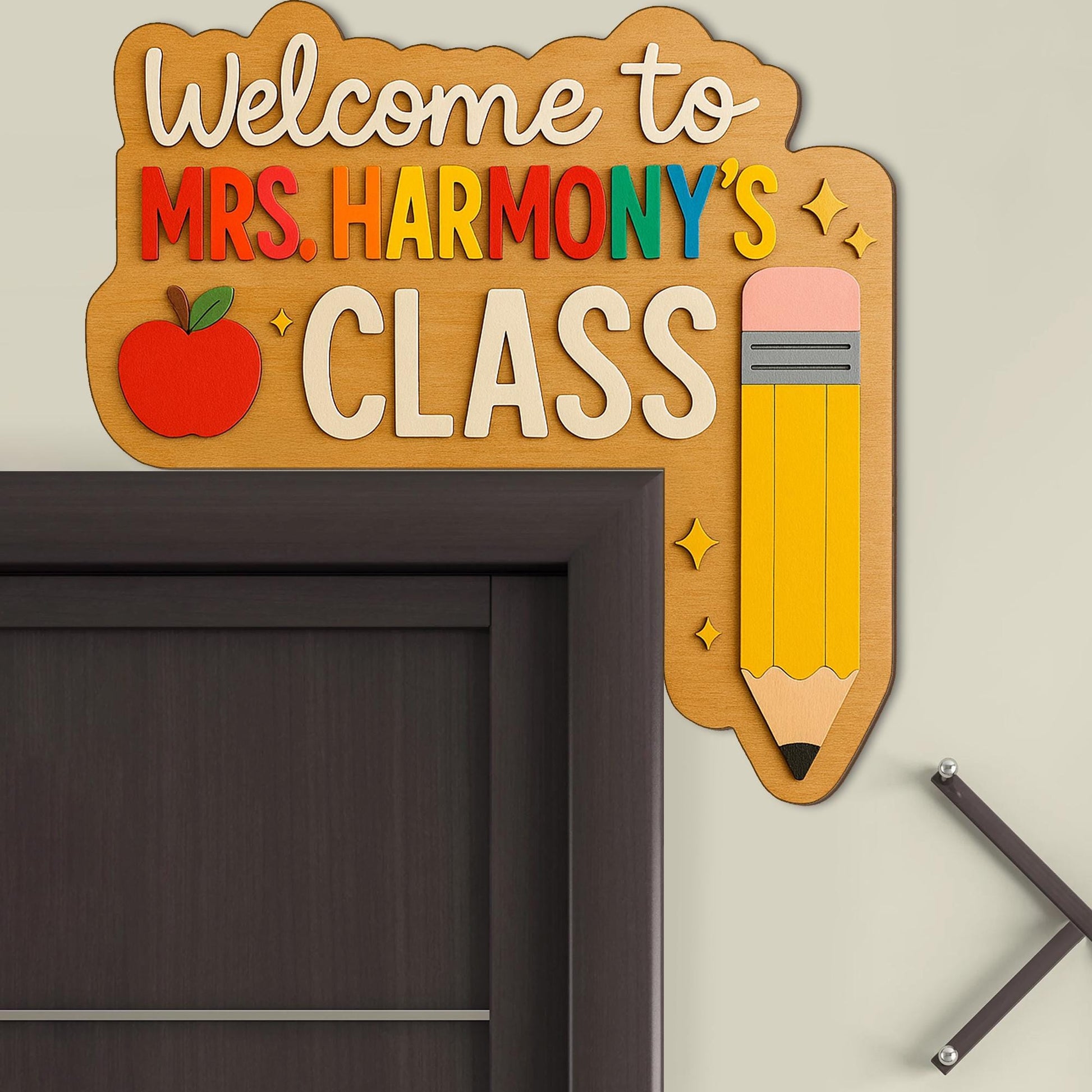 Custom Teacher Classroom Door Sign | Welcome Corner Name Plaque | Back to School Teacher Gift | Personalized Classroom Decor