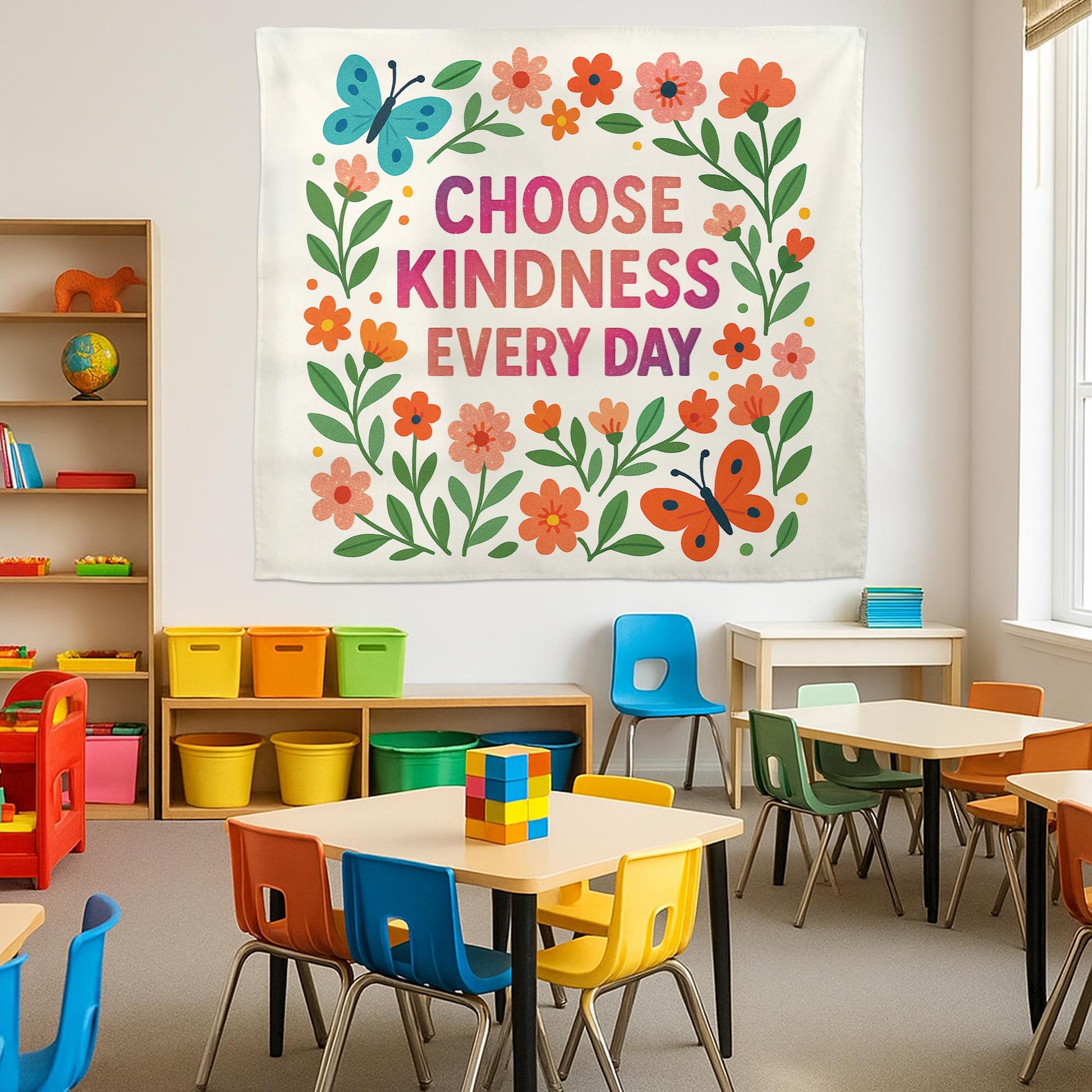 Welcome to the Speech Room Wall Art, SLP Office Decor, Speech Therapy Tapestry, Colorful Classroom Banner, Therapist Door Sign