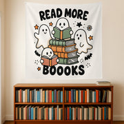 Read More Books Ghost Tapestry: Spooky Halloween Reading Decor