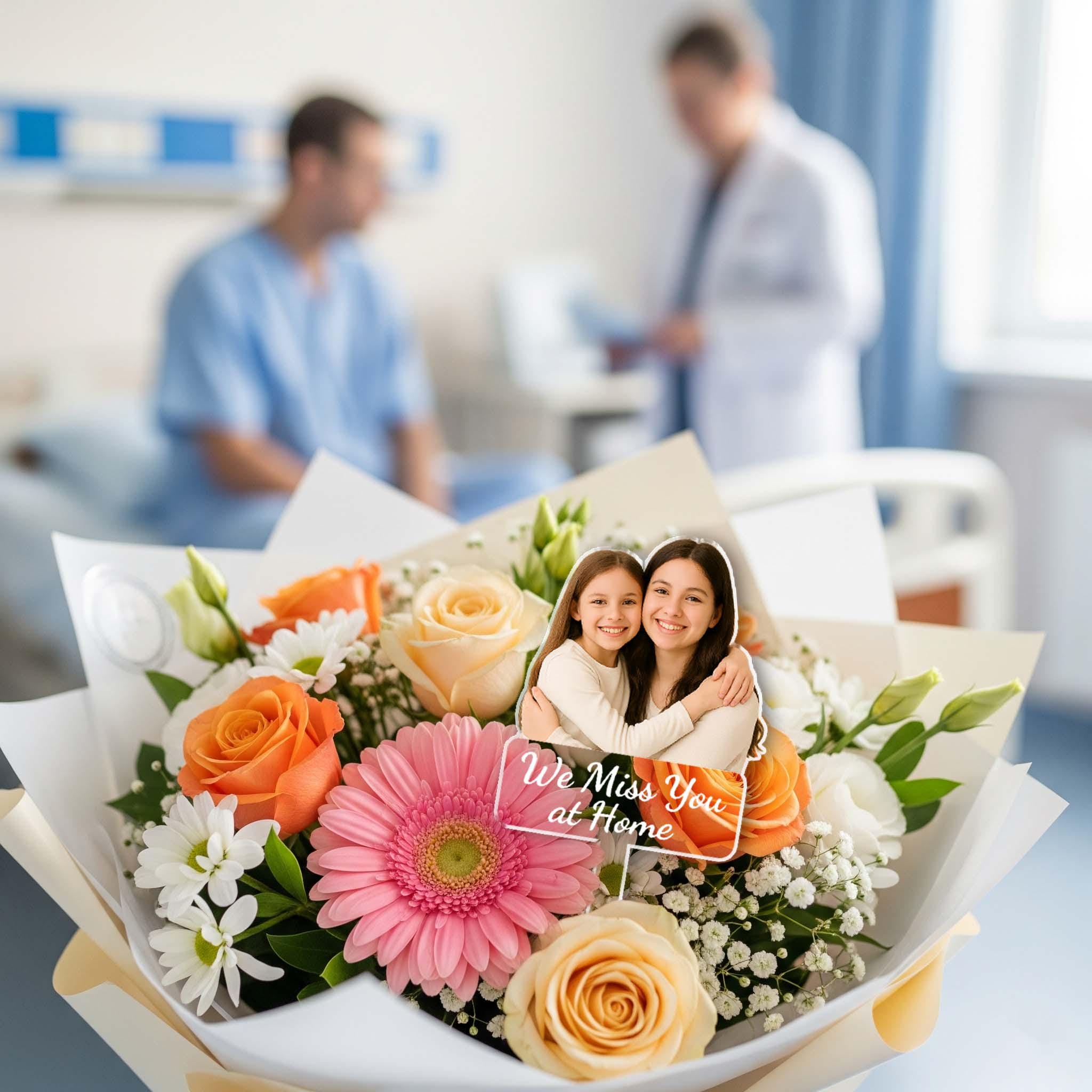 Get Well Soon Gift | Personalized Topper with Photo & Message | Patient Recovery Cheer l Surgery Recovery l Self Care Get Well Gift