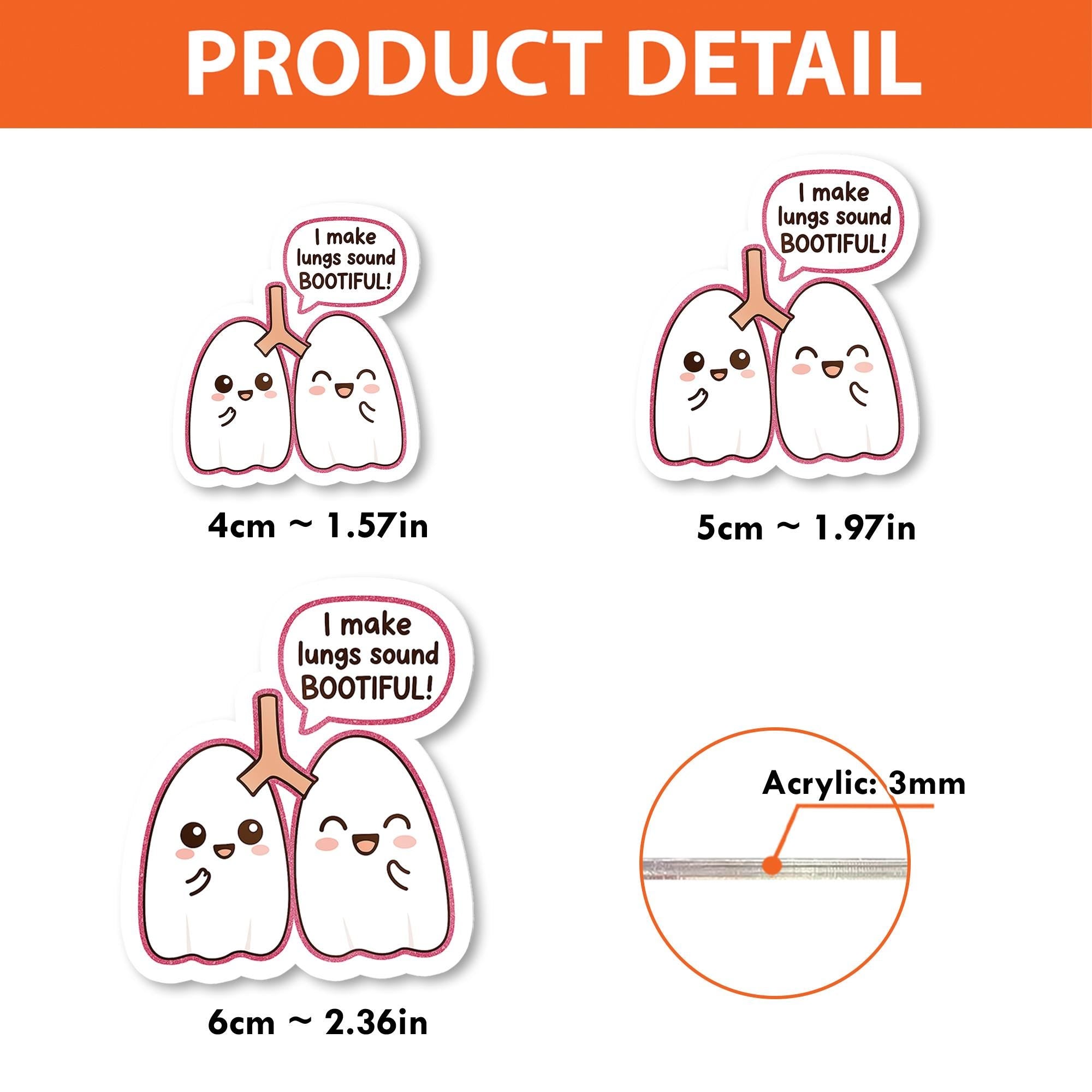 Ghost Respiratory Badge Reel – “I Make Lungs Sound BOOTIFUL” Cute Halloween ID Holder for RTs, Nurses & Healthcare Workers