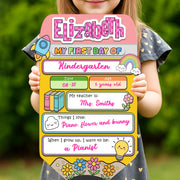 Custom First Day, Last Day of School Interchangeable Wood Sign, Personalized Pencil Shape Board,  Back to School Board, Memory Keepsake