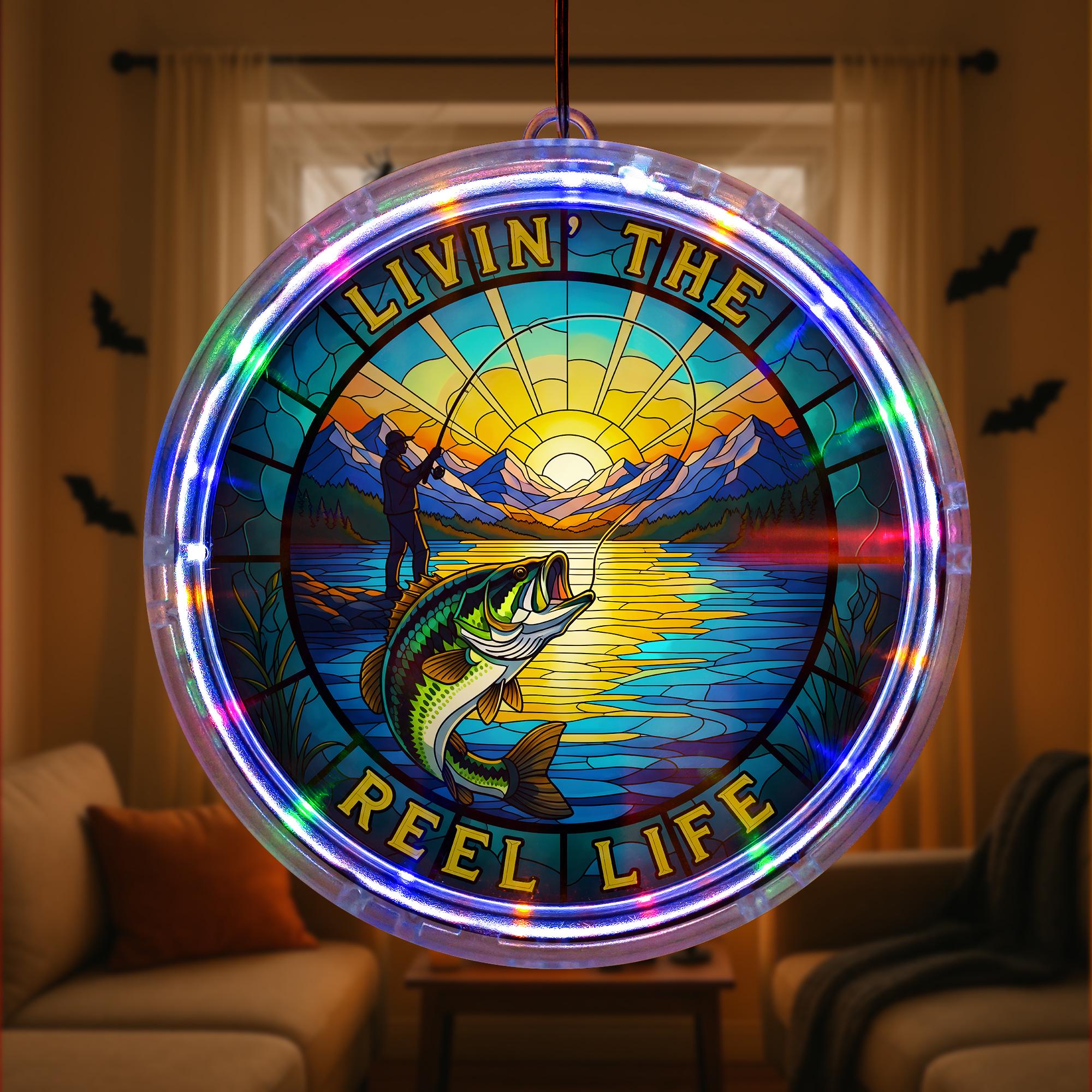 Bass Fishing LED Light: Lake Cabin Decor - Fisherman Gift