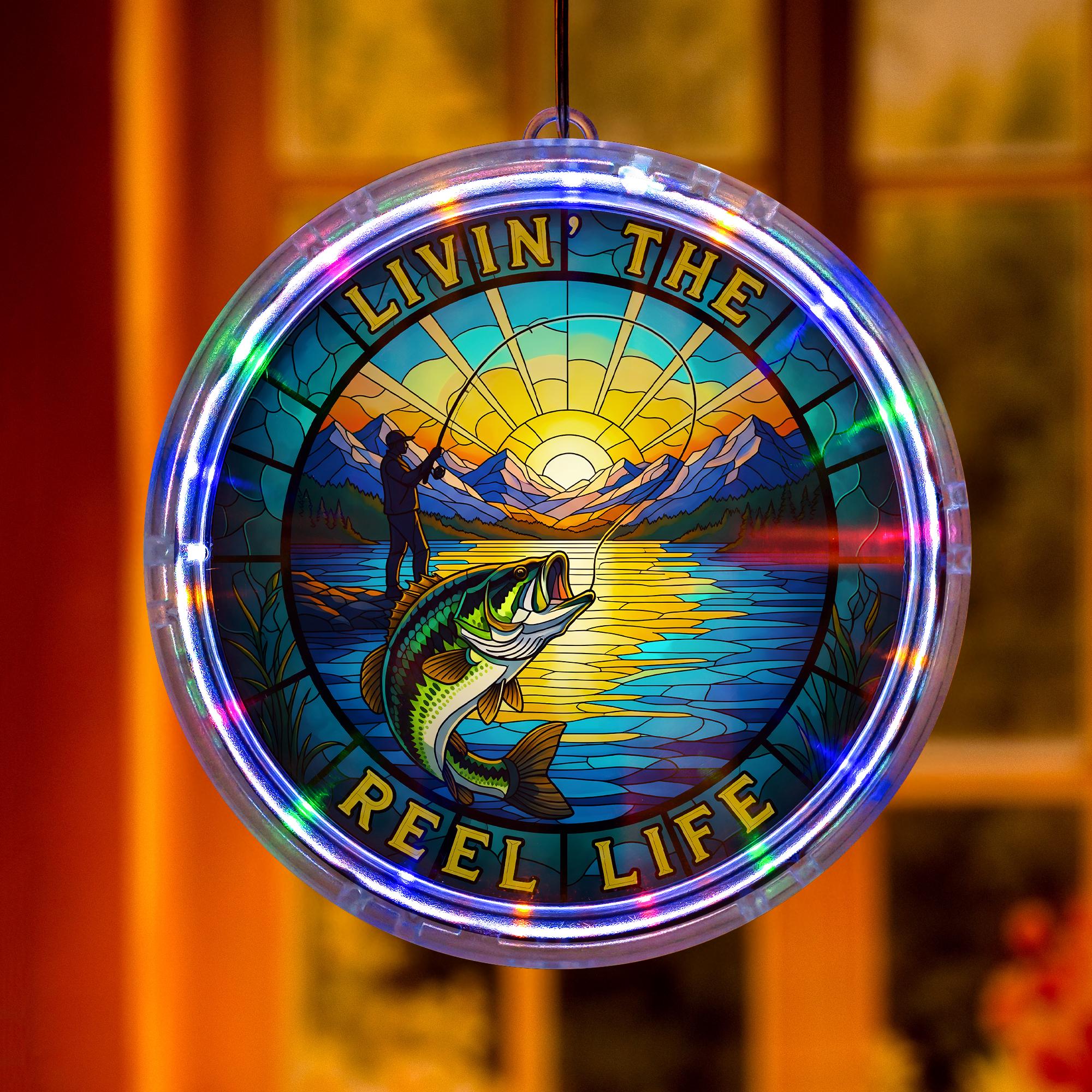 Bass Fishing LED Light: Lake Cabin Decor - Fisherman Gift