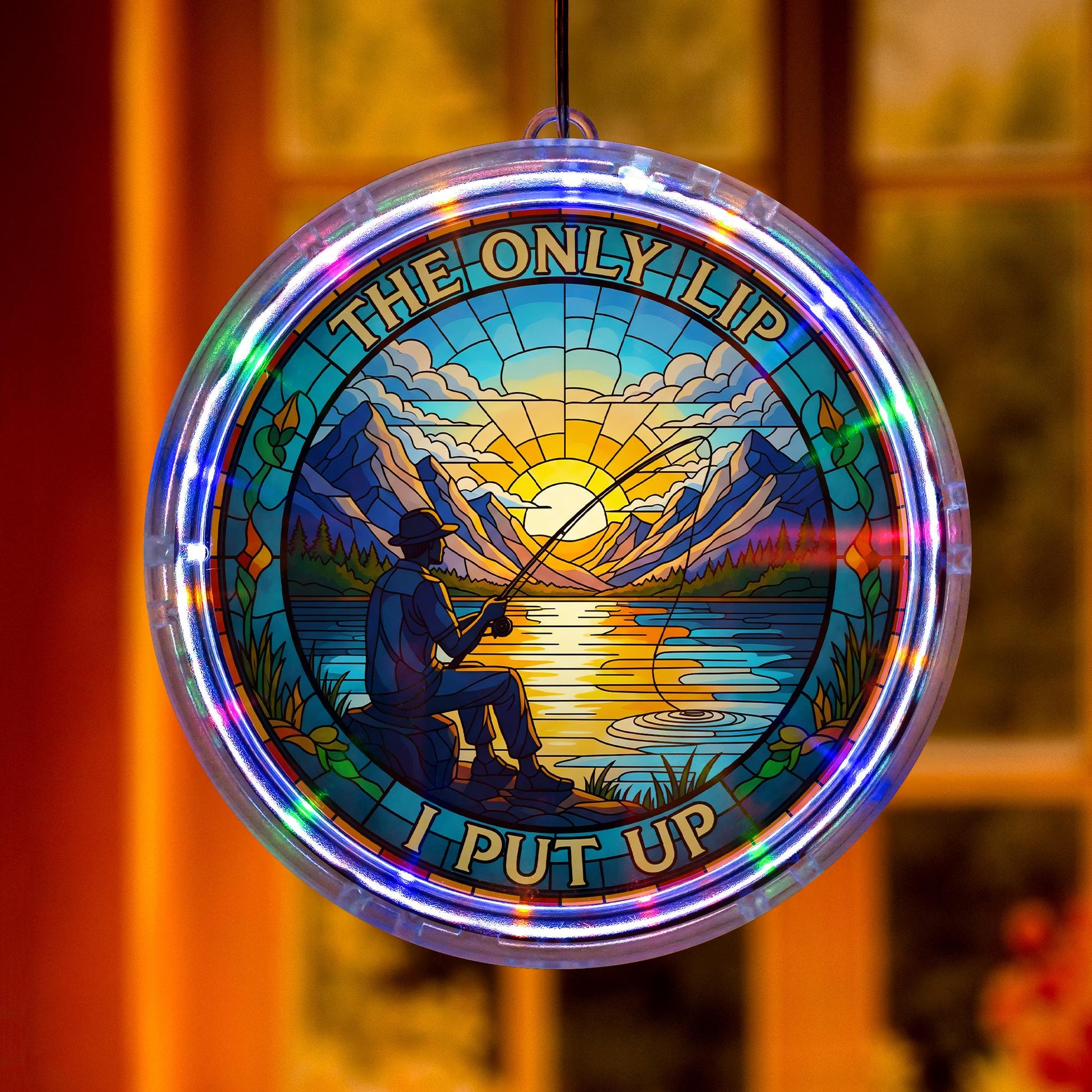 Funny Fishing LED Sign: Fisherman Gift, Man Cave Decor