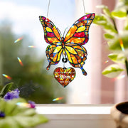 Memorial Suncatcher – Custom Butterfly Holographic Acrylic Remembrance Gift
