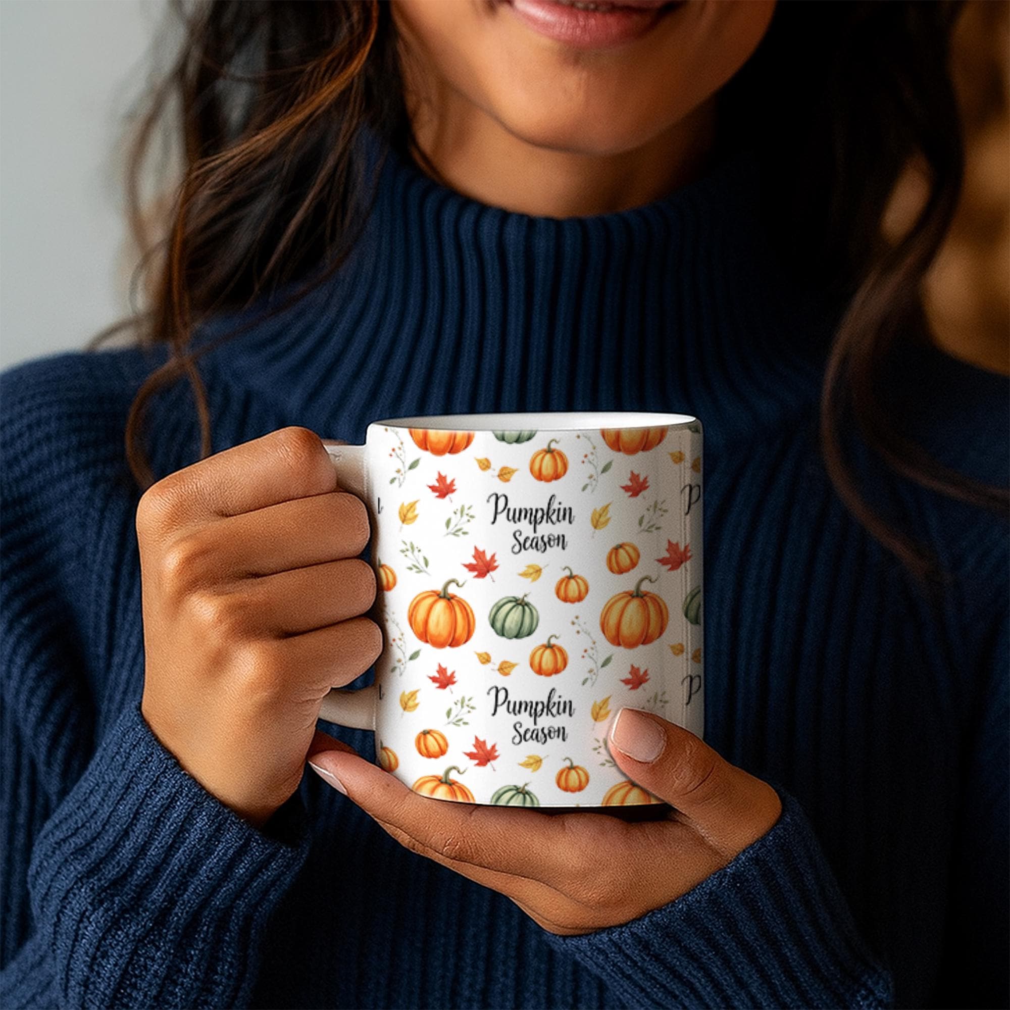 Pumpkin Season Mug, Fall Coffee Cup, Teacher Gift, Autumn Leaves Mug, Halloween Mug, Pumpkin Spice Mug, Cute Fall Decor