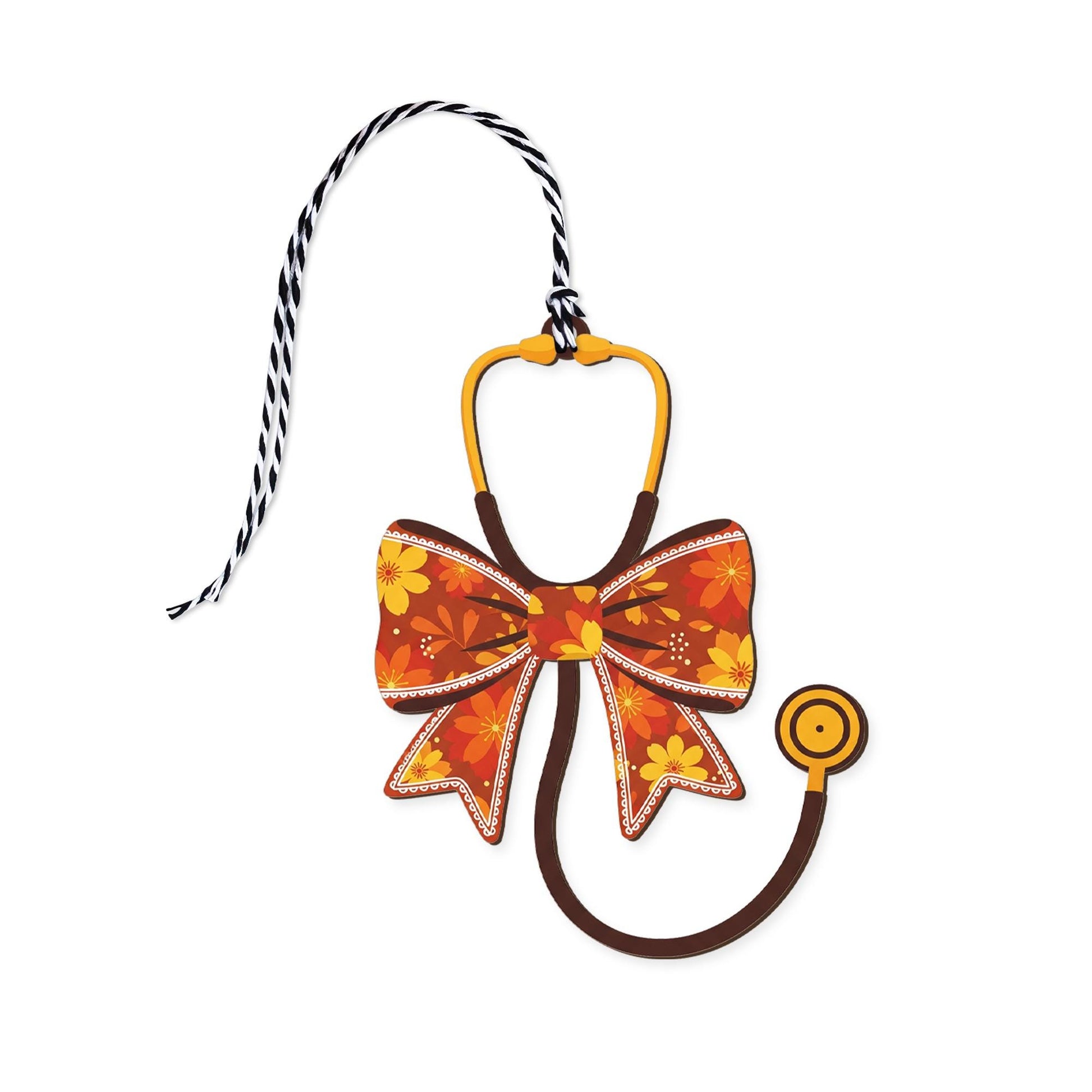 Stethoscope Basket Tag, Nurse Doctor Gift Ornament, Medical Bow Charm, Healthcare Appreciation Tag, Custom Hospital Decor, Healthcare Gift