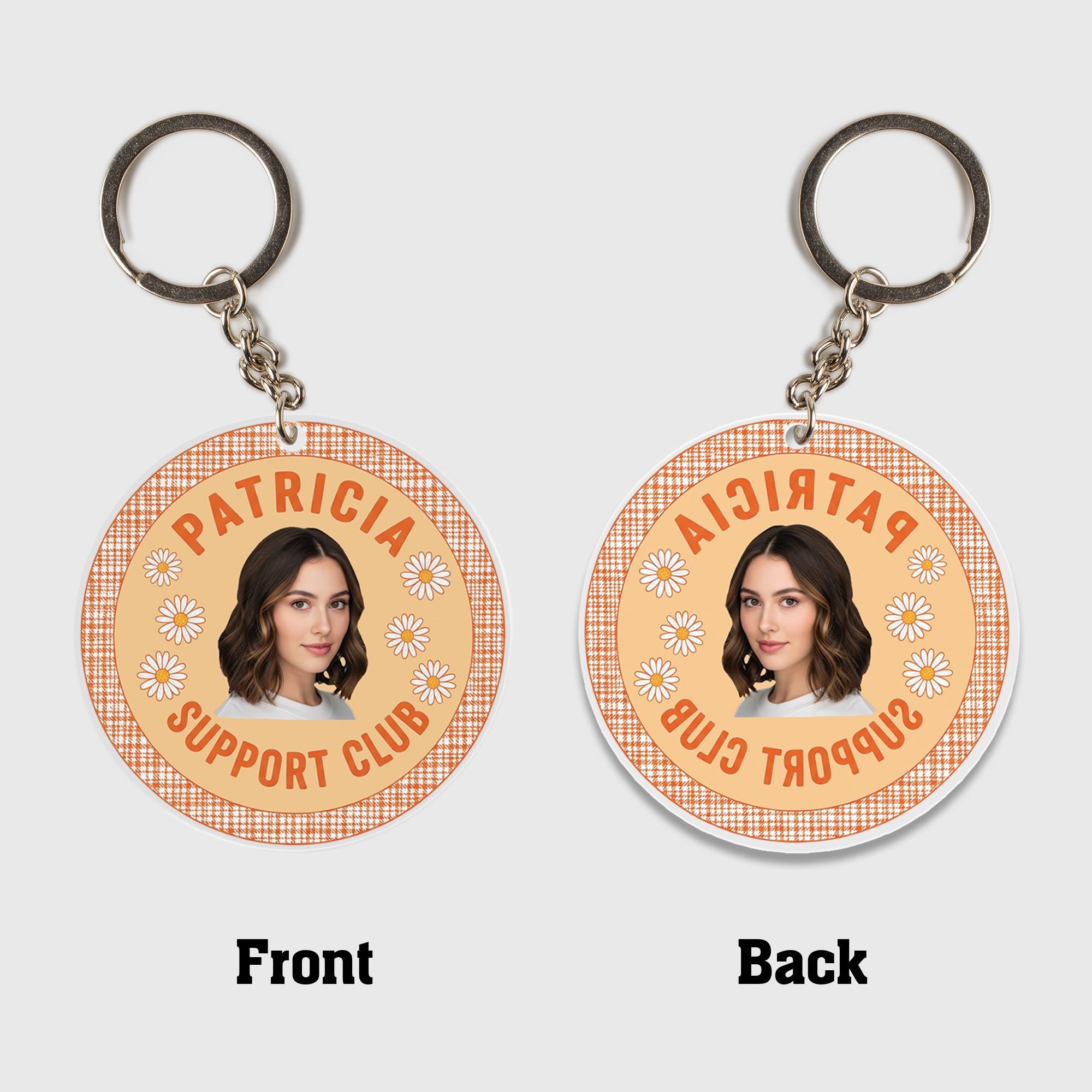 Custom Photo Keychain: Personalized Acrylic Friendship Keyring