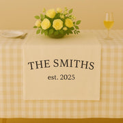 Custom Wedding Table decor, Personalized Last Name Sign, Family Name Decor, Newlywed Reception Decoration, Est. Year Wedding Gift