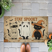 Halloween Cat Doormat: Spooky Indoor Outdoor Rug