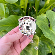 Personalized Ghost Badge Reel | Cute Retractable ID Holder | Nurse Badge Clip | Spooky Work Accessory | Halloween Office Gift