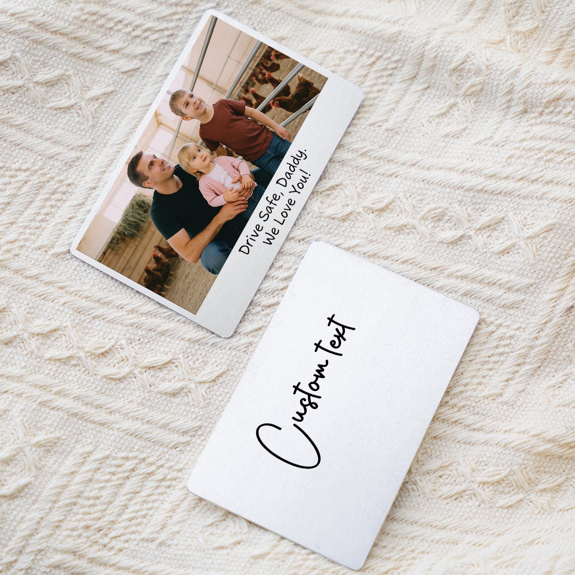 Personalized Photo Wallet Card - Aluminum Keepsake Gift