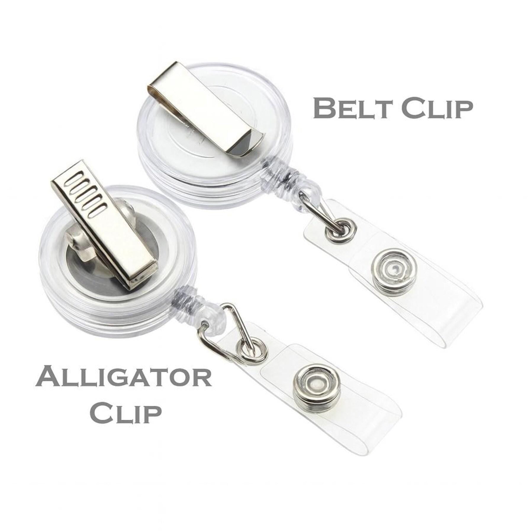 Funny Bulldog Badge Reel: Acrylic Dog ID Holder for Nurses, Teachers