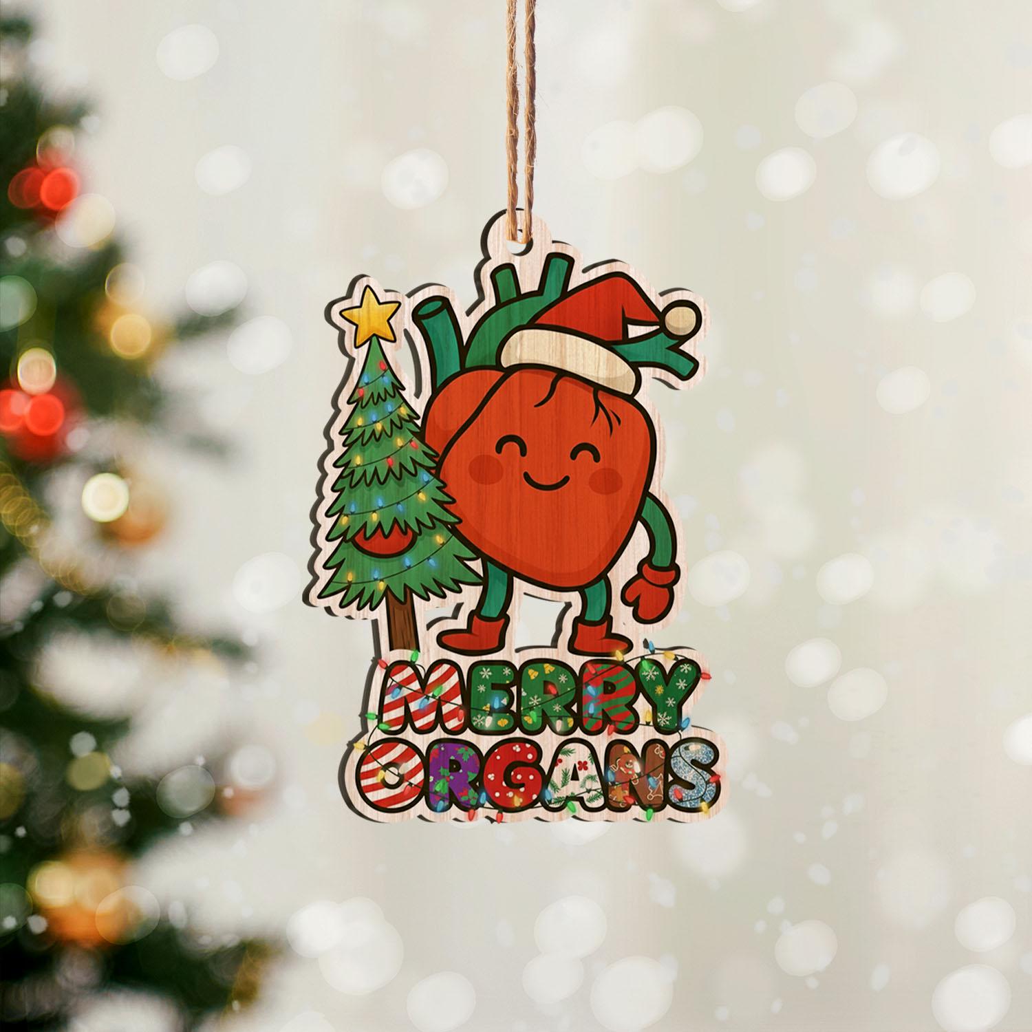 Funny Organ Christmas Ornament: Anatomy Holiday Decor