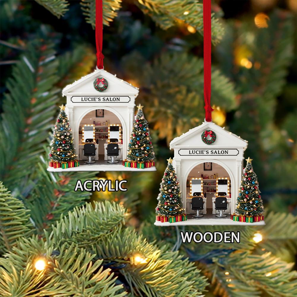 Personalized Hair Stylist Christmas Ornament: Salon Holiday Decoration